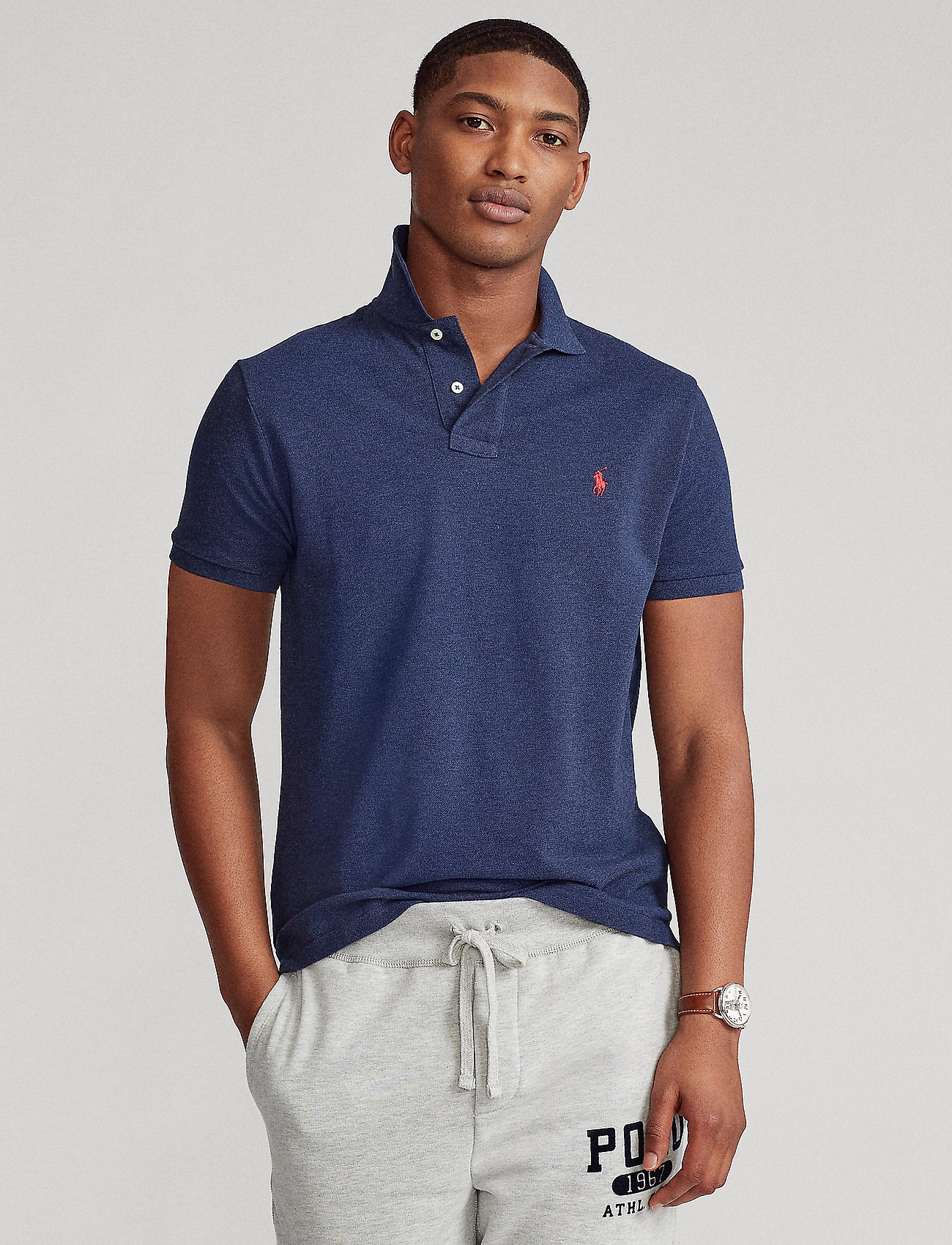 Polo Ralph Lauren - Slim Fit Mesh Polo Shirt - spring navy heath - 0