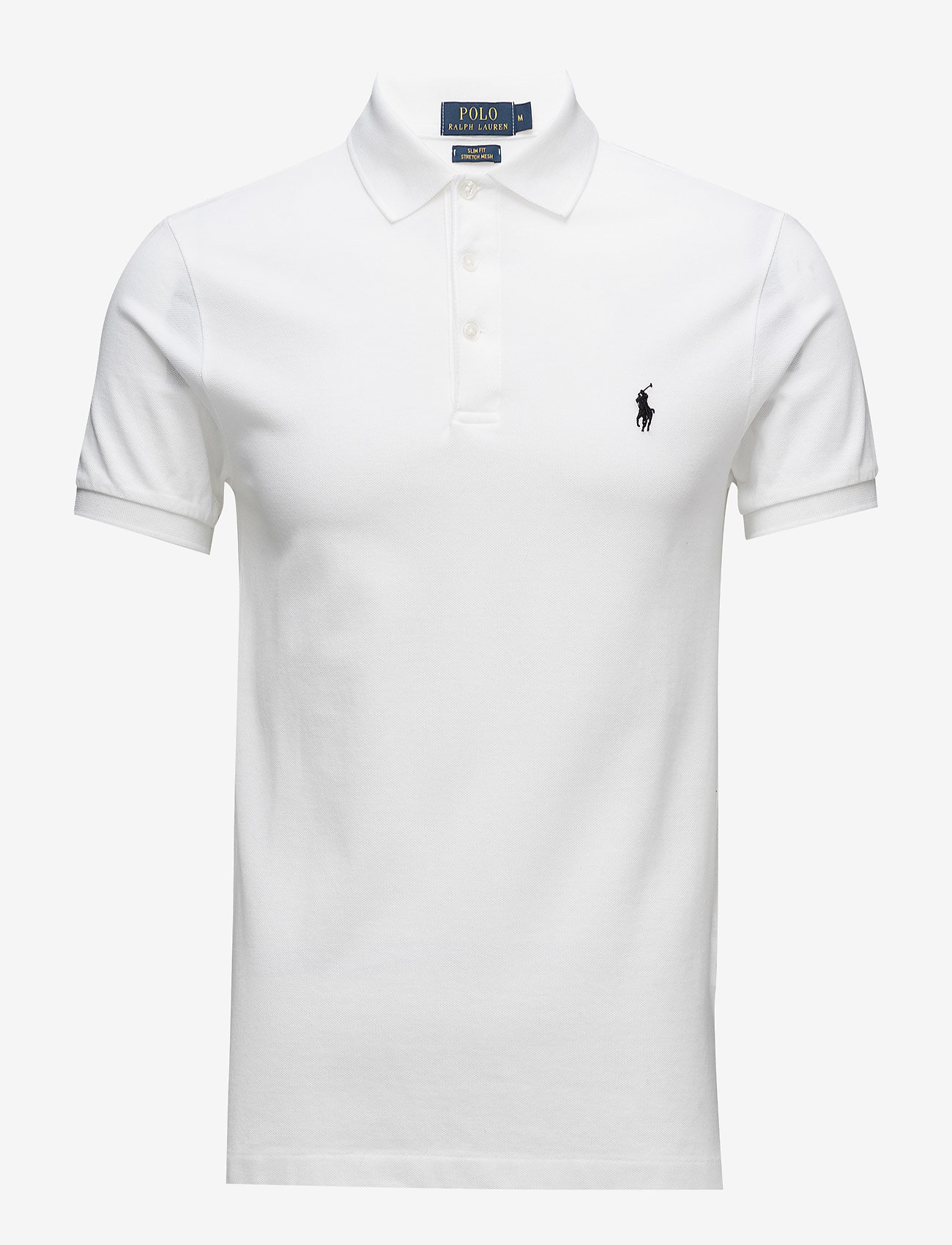 Polo Ralph Lauren - Slim Fit Stretch Mesh Polo Shirt - polos à manches courtes - white - 1