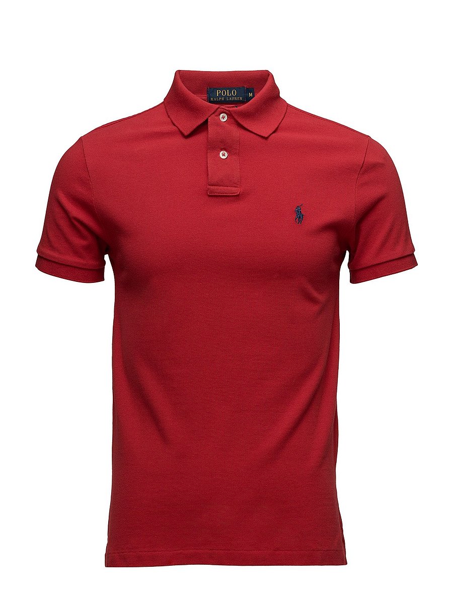 Polo Ralph Lauren - Slim Fit Mesh Polo Shirt - kortærmede poloer - rl2000 red - 1