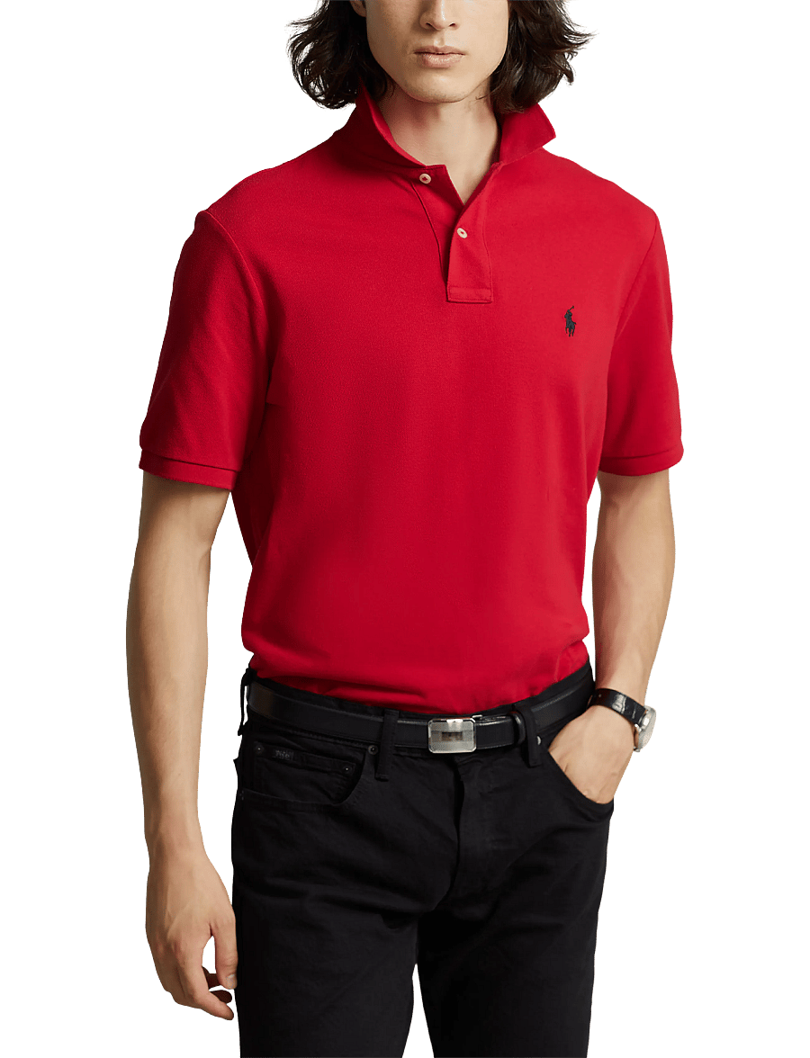 Polo Ralph Lauren - Slim Fit Mesh Polo Shirt - kortærmede poloer - rl2000 red - 3