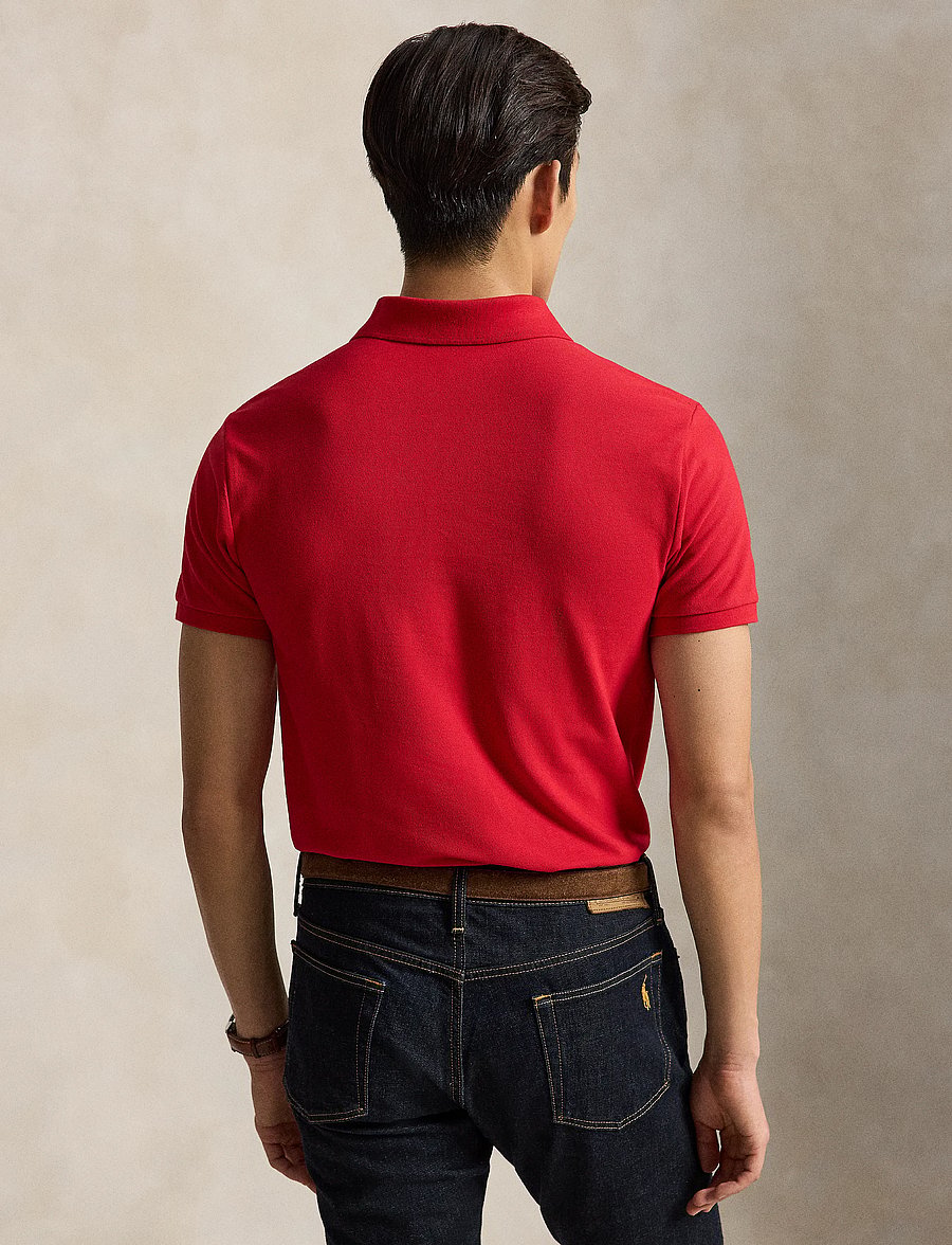 Polo Ralph Lauren - Slim Fit Mesh Polo Shirt - kortærmede poloer - rl2000 red - 4