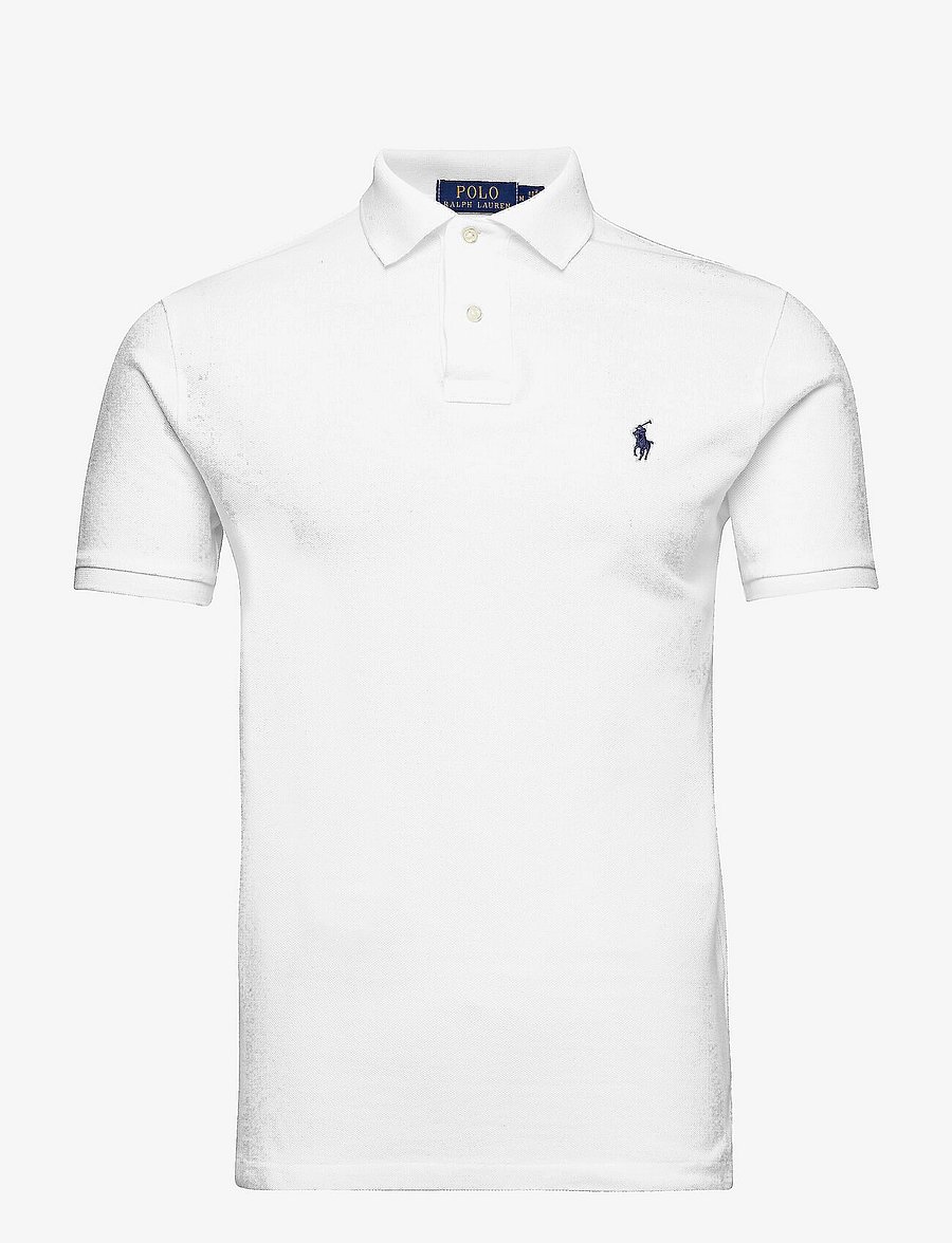 Polo Ralph Lauren - Slim Fit Mesh Polo Shirt - kortærmede poloer - white - 1