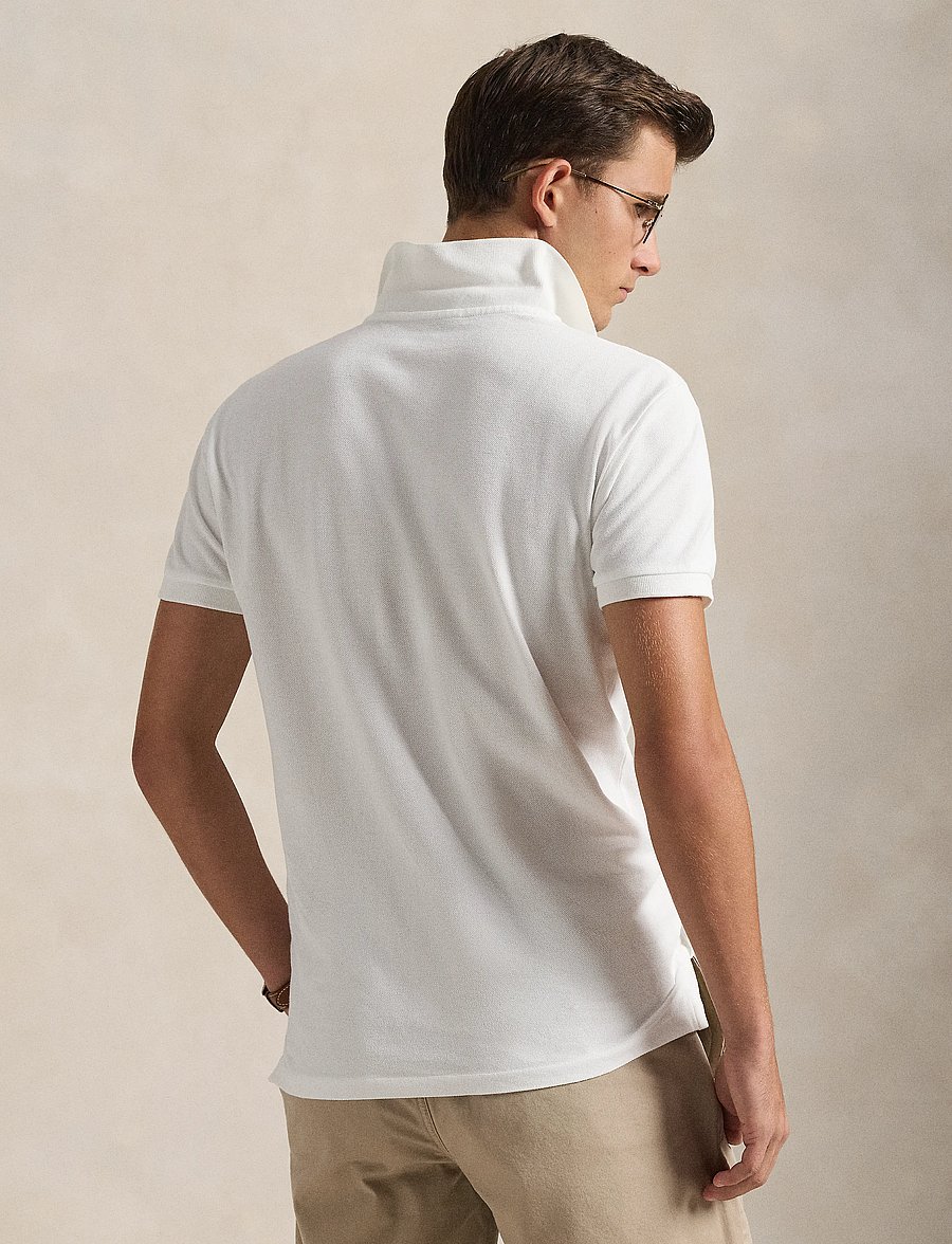 Polo Ralph Lauren - Slim Fit Mesh Polo Shirt - kortærmede poloer - white - 3