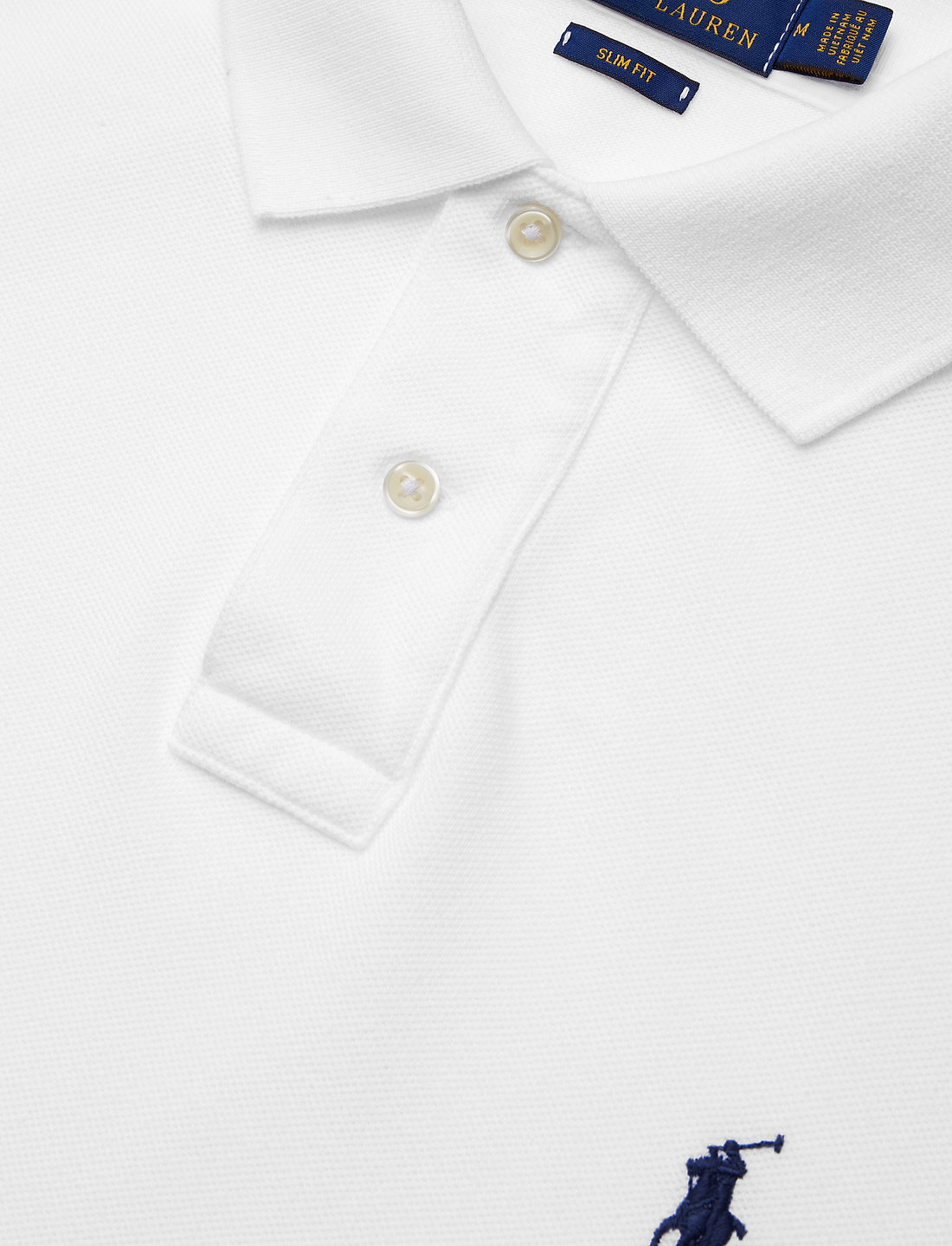 Polo Ralph Lauren - Slim Fit Mesh Polo Shirt - polo krekli ar īsām piedurknēm - white - 3