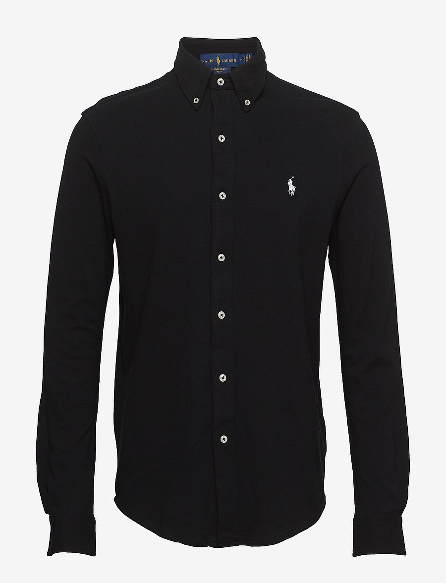 Polo Ralph Lauren - Featherweight Mesh Shirt - oxford skjorter - polo black - 1