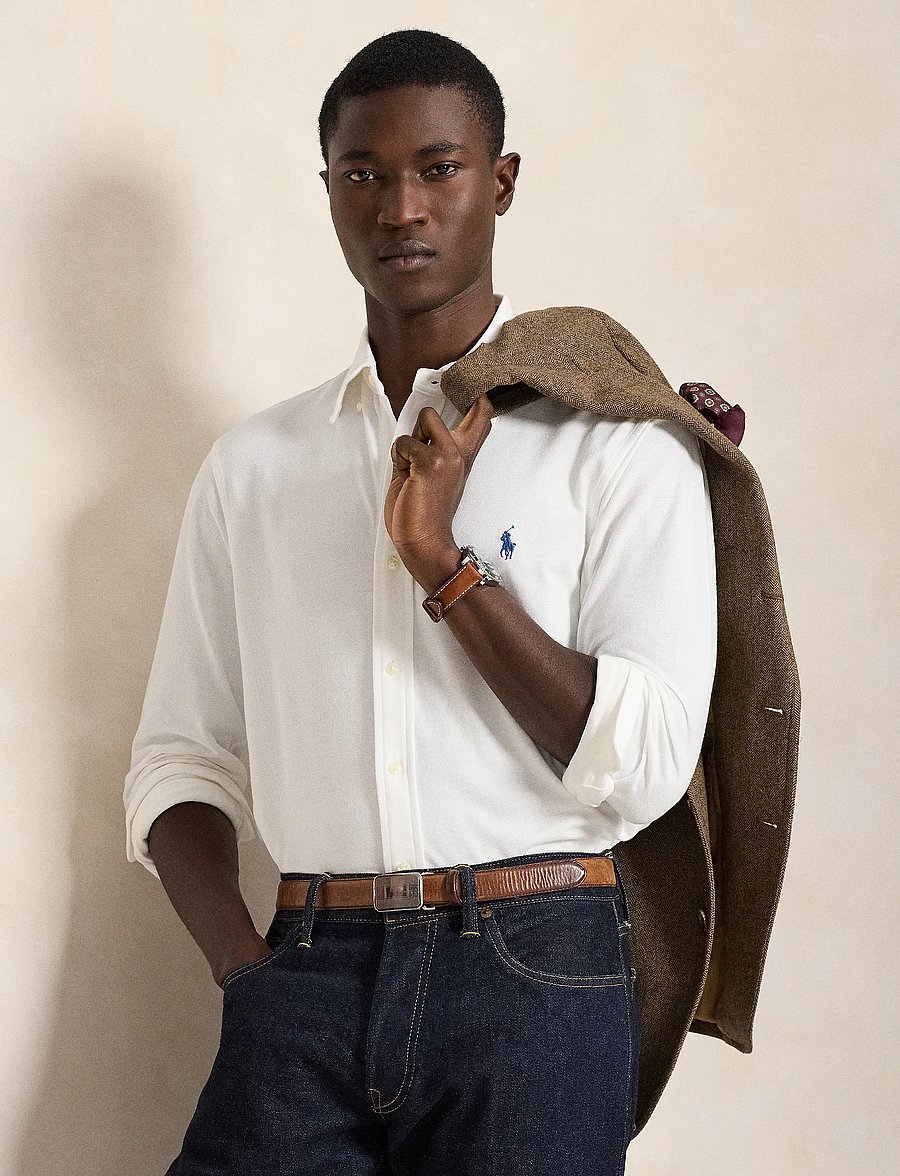 Polo Ralph Lauren - Featherweight Mesh Shirt - oxford skjorter - white - 3