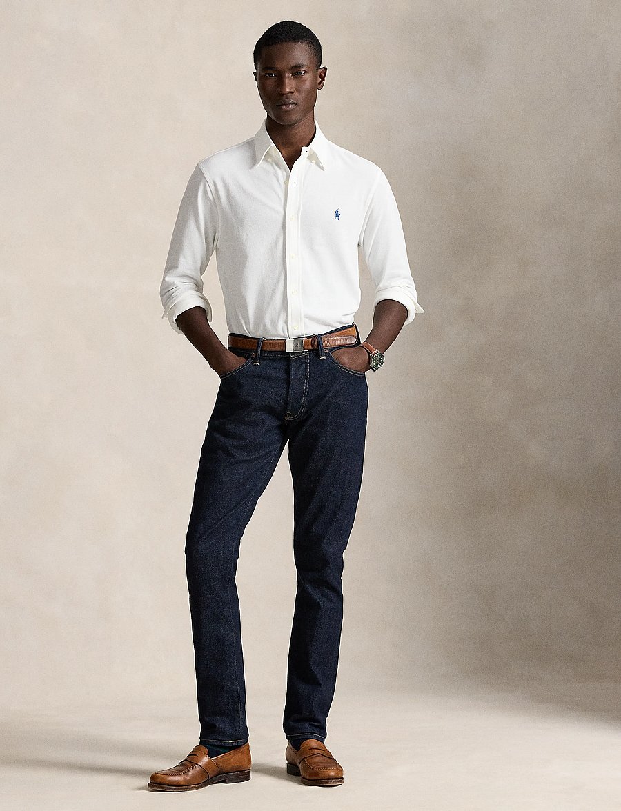 Polo Ralph Lauren - Featherweight Mesh Shirt - oxford skjorter - white - 5
