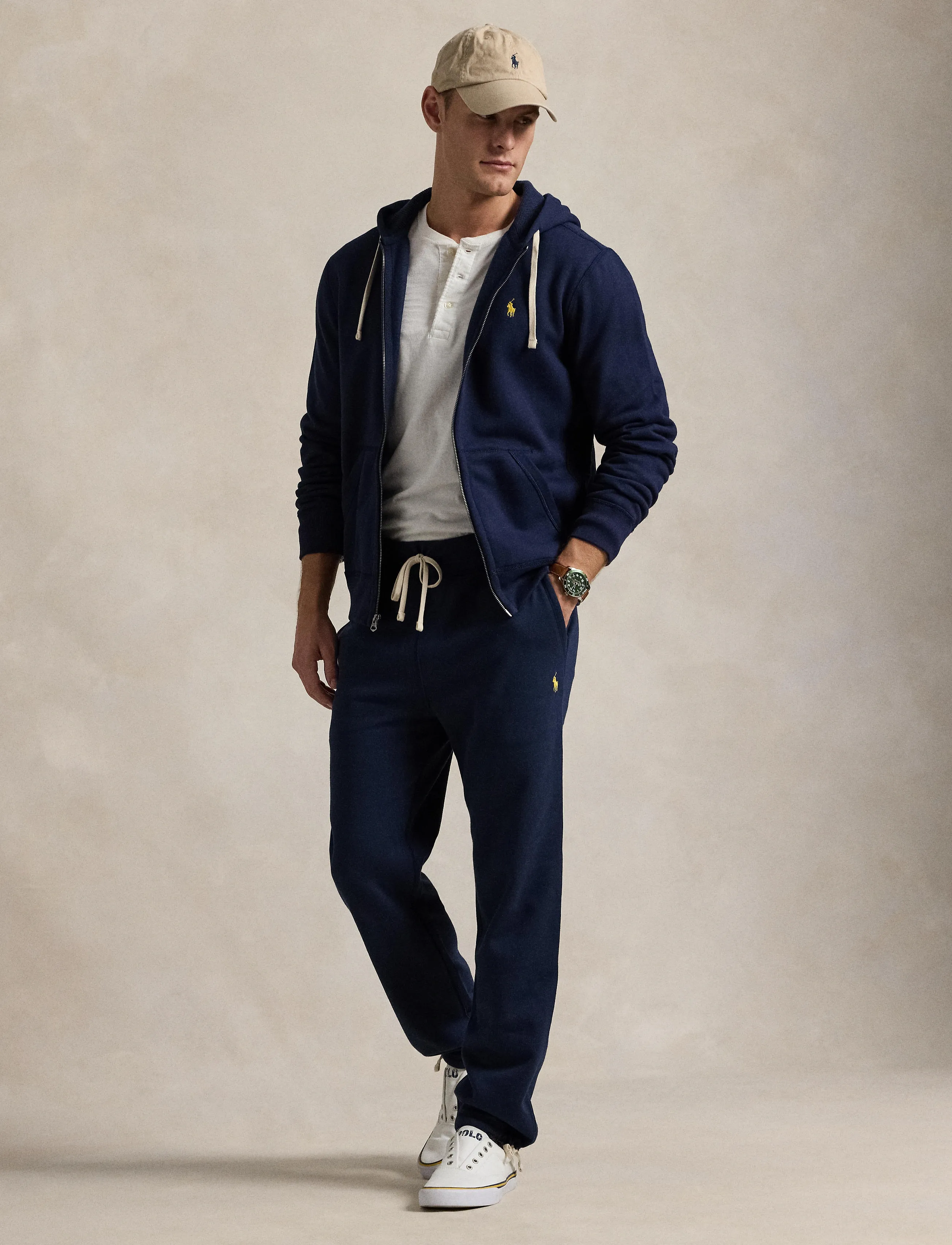 Polo Ralph Lauren Cotton-Blend-Fleece Hoodie - Sweatshirts - CRUISE NAVY / blue