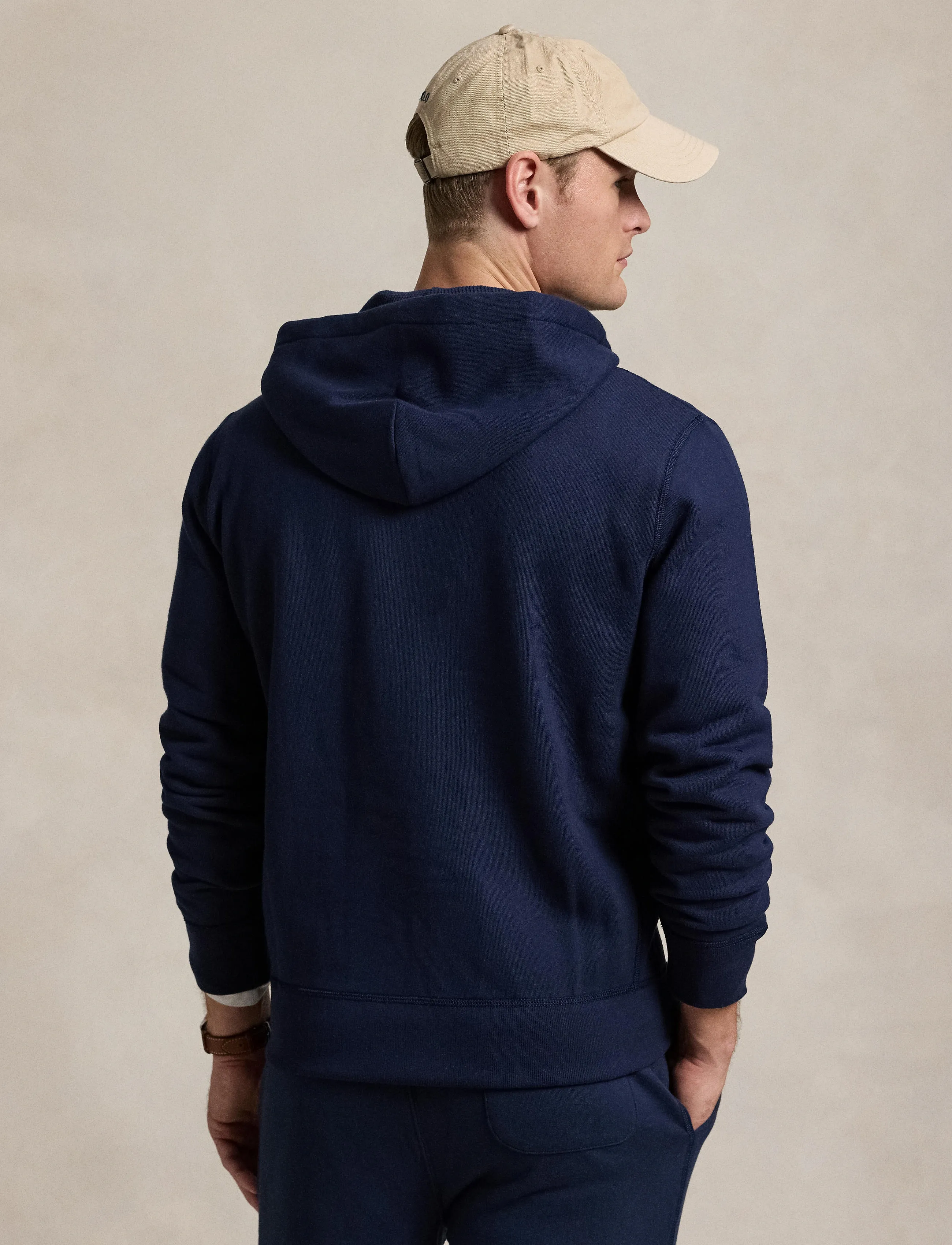 Polo Ralph Lauren - Cotton-Blend-Fleece Hoodie - hettegensere - cruise navy - 3