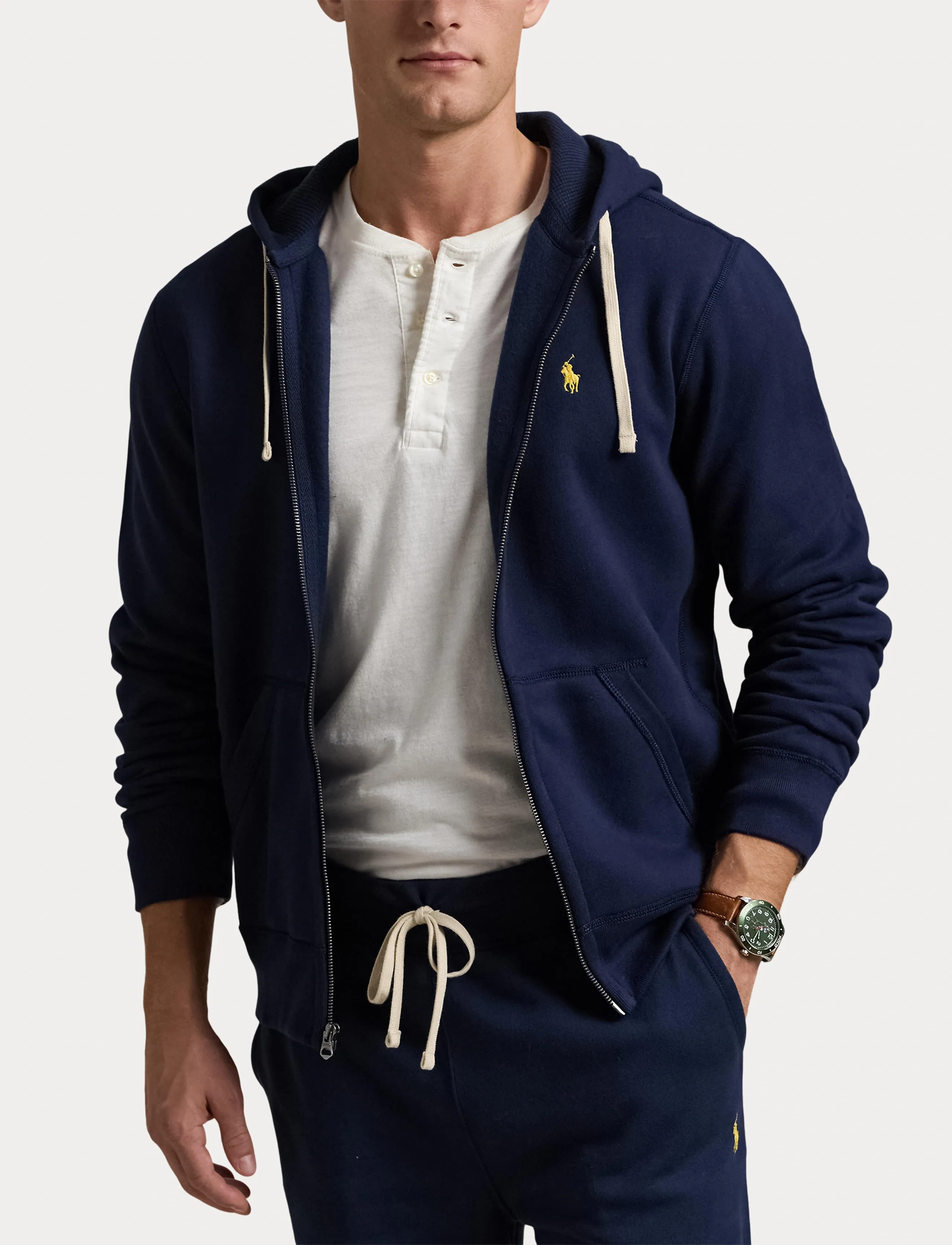 Polo Ralph Lauren - Cotton-Blend-Fleece Hoodie - hættetrøjer - cruise navy - 5