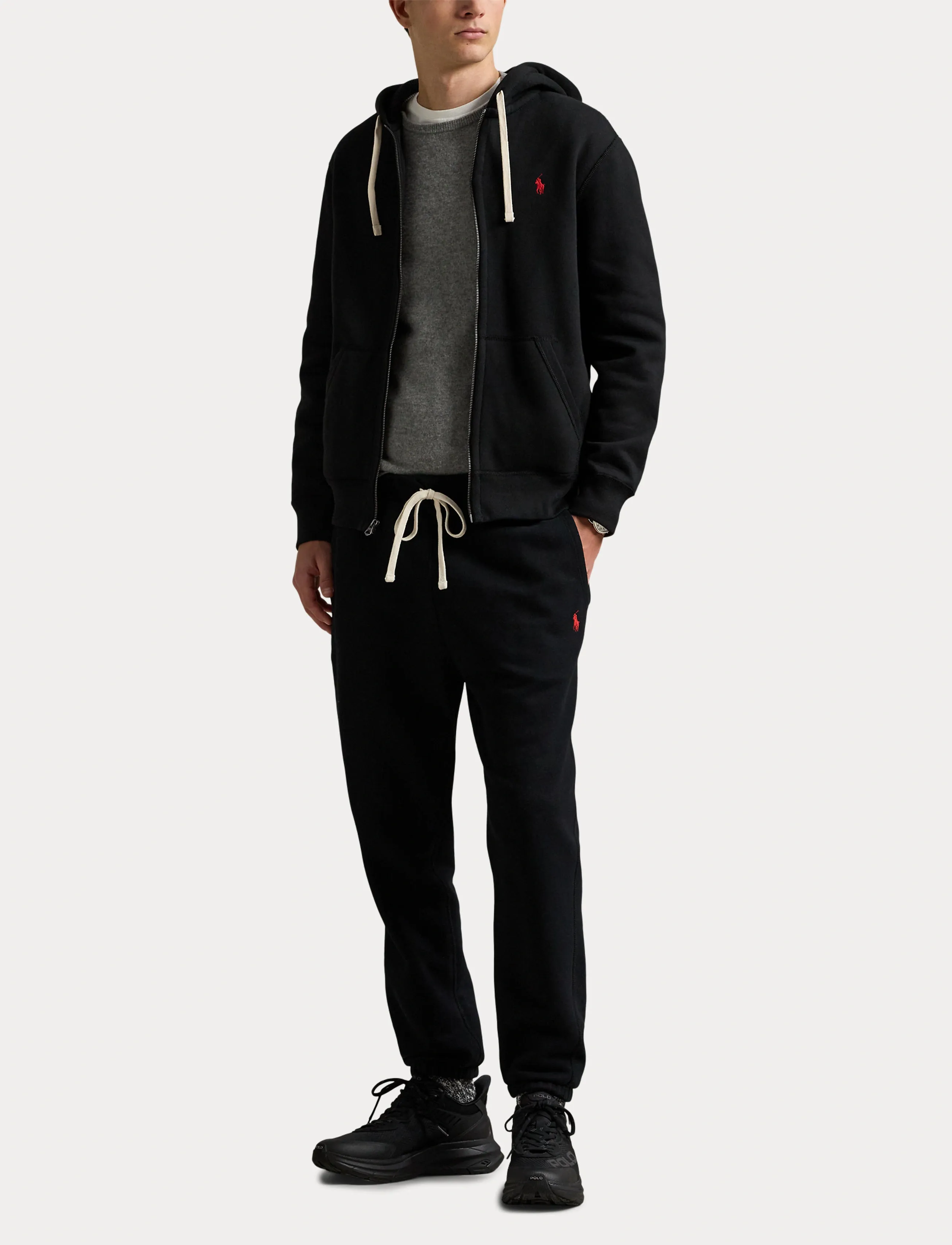 Polo Ralph Lauren - Cotton-Blend-Fleece Hoodie - polo black - 5