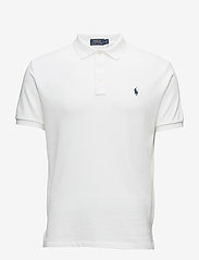 Custom Slim Fit Spa Terry Polo Shirt - WHITE