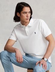Polo Ralph Lauren - Custom Slim Fit Spa Terry Polo Shirt - kortærmede poloer - white - 0
