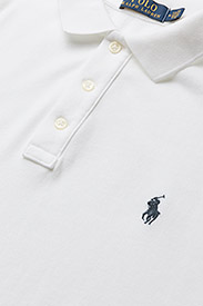 Polo Ralph Lauren - Custom Slim Fit Spa Terry Polo Shirt - kortærmede poloer - white - 3