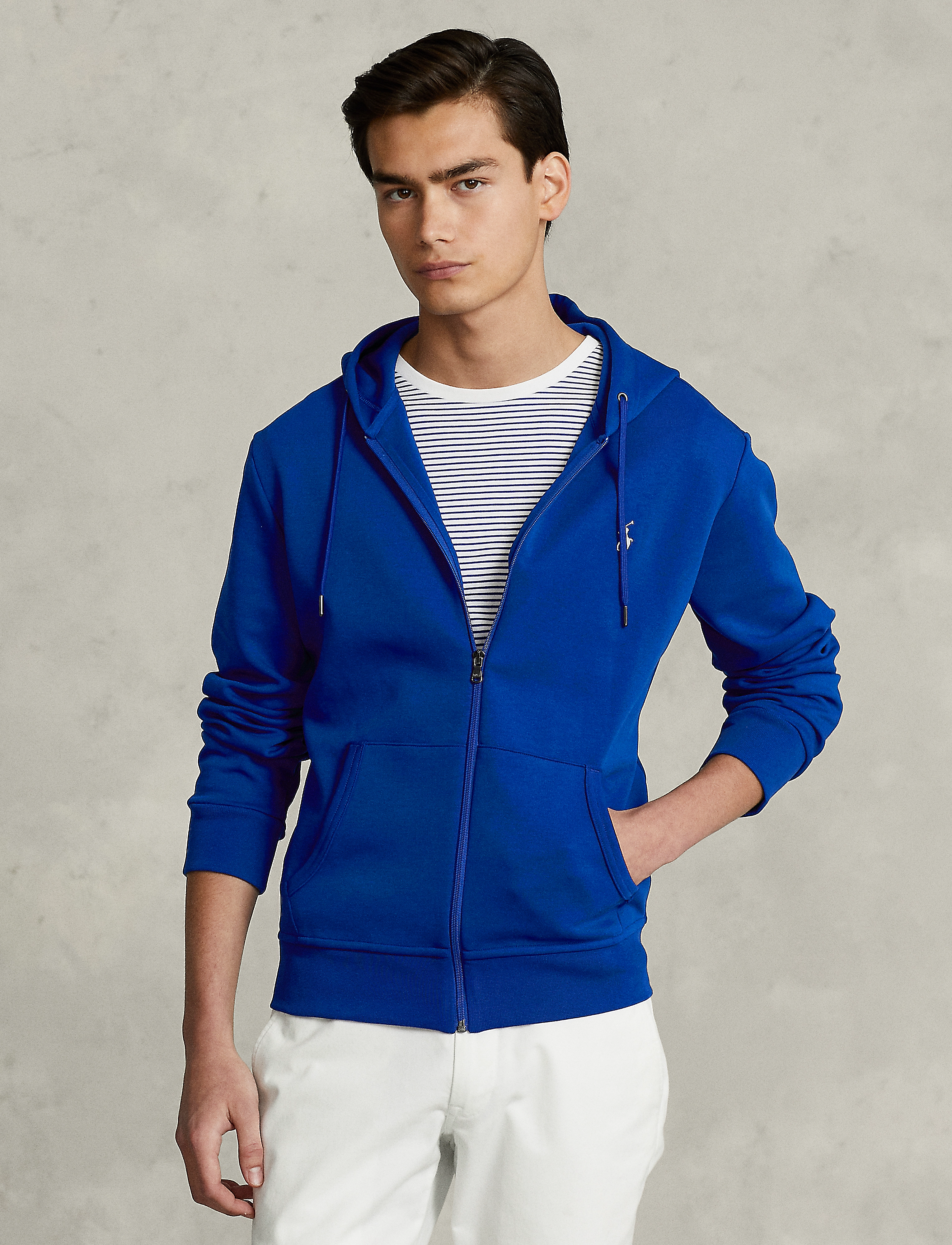 Polo Ralph Lauren - Double-Knit Full-Zip Hoodie - heritage royal - 2