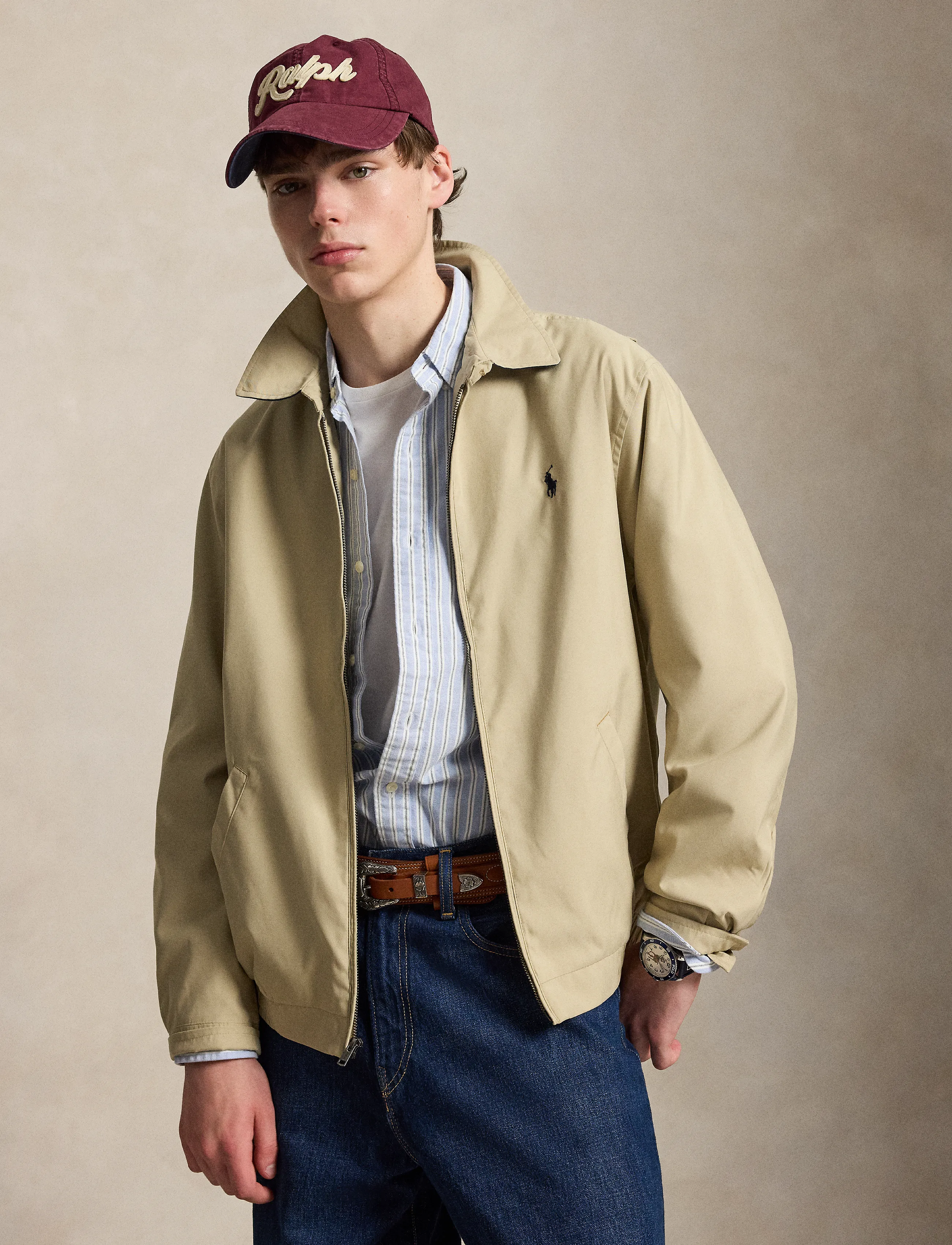 Polo Ralph Lauren Bi-Swing Jacket - Bomber-jakid - KHAKI UNIFORM / beige