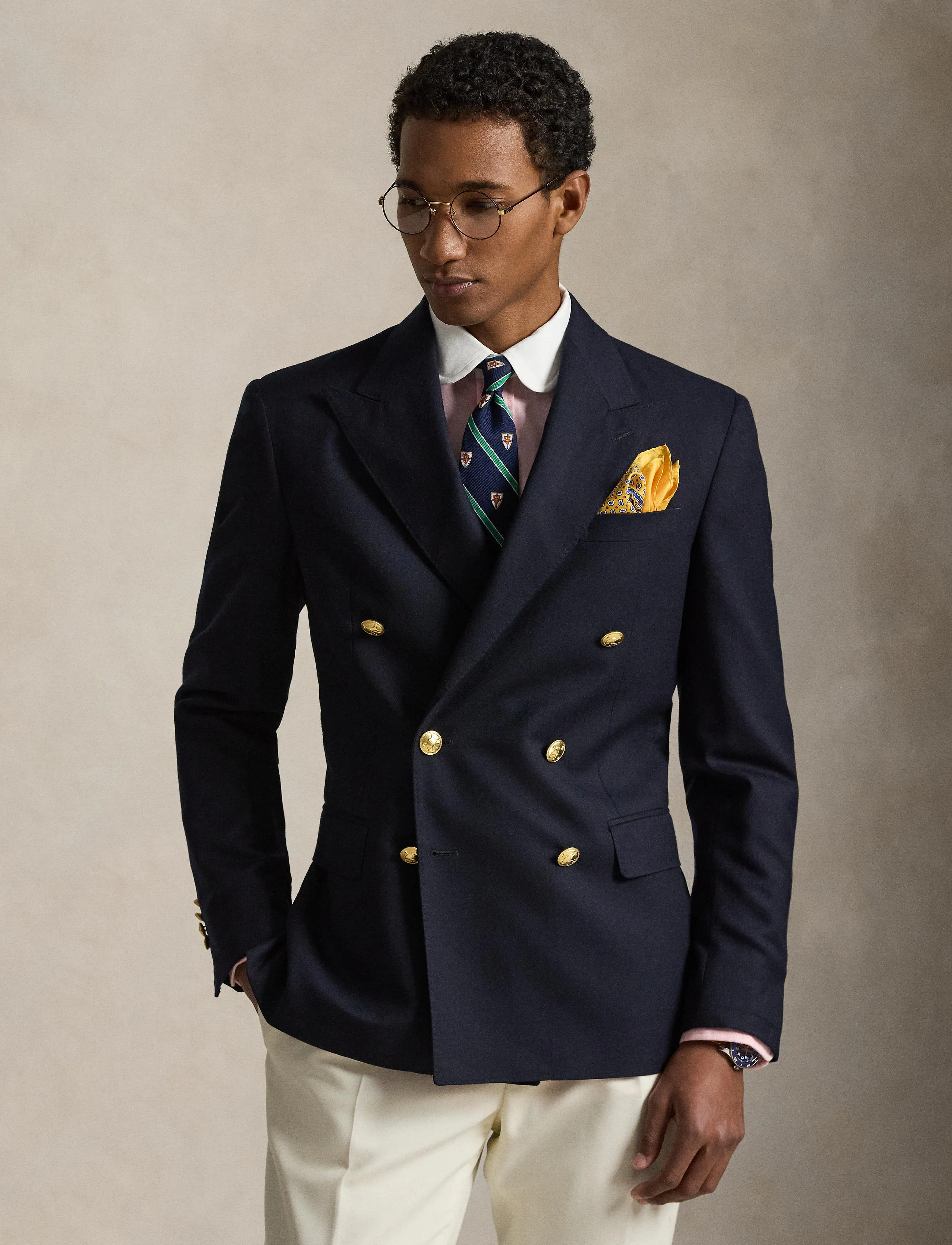 Polo Ralph Lauren - The Iconic Doeskin Blazer - dwurzędowe blezery - navy - 3