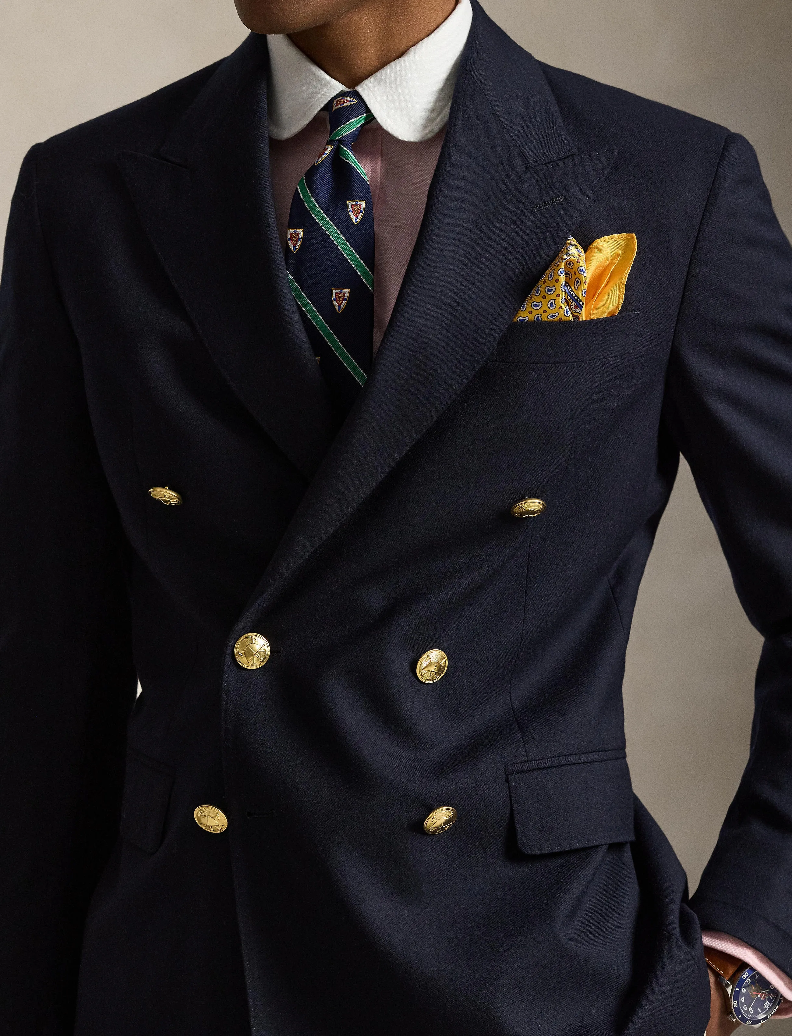 Polo Ralph Lauren - The Iconic Doeskin Blazer - dwurzędowe blezery - navy - 4