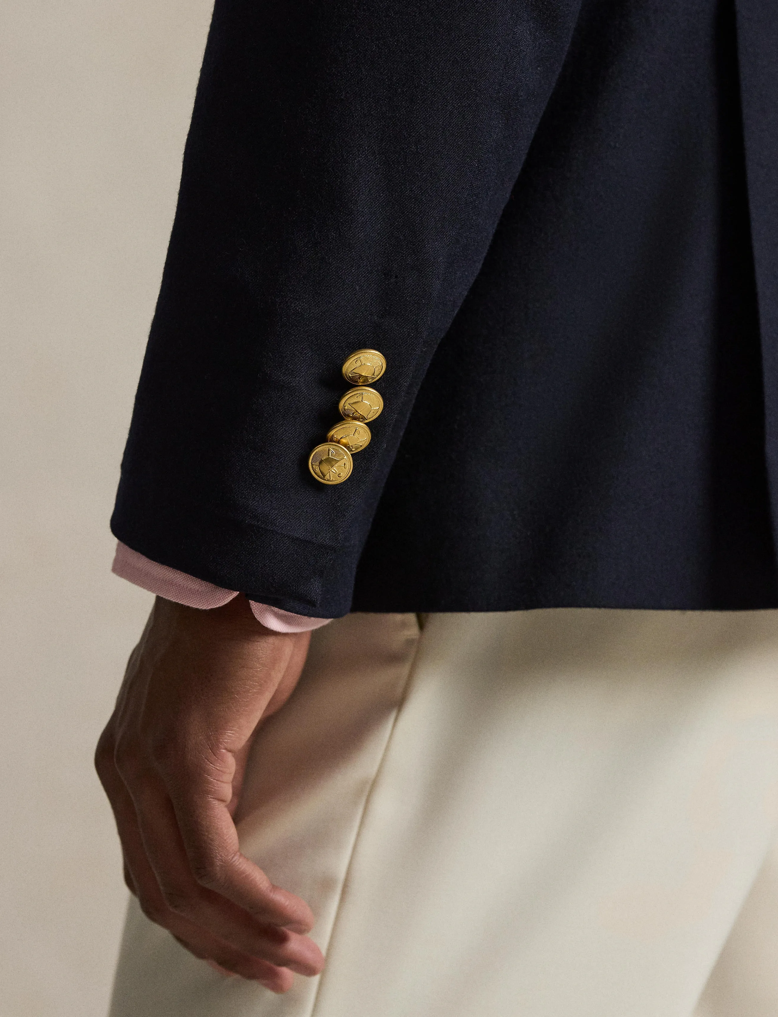 Polo Ralph Lauren - The Iconic Doeskin Blazer - dwurzędowe blezery - navy - 5
