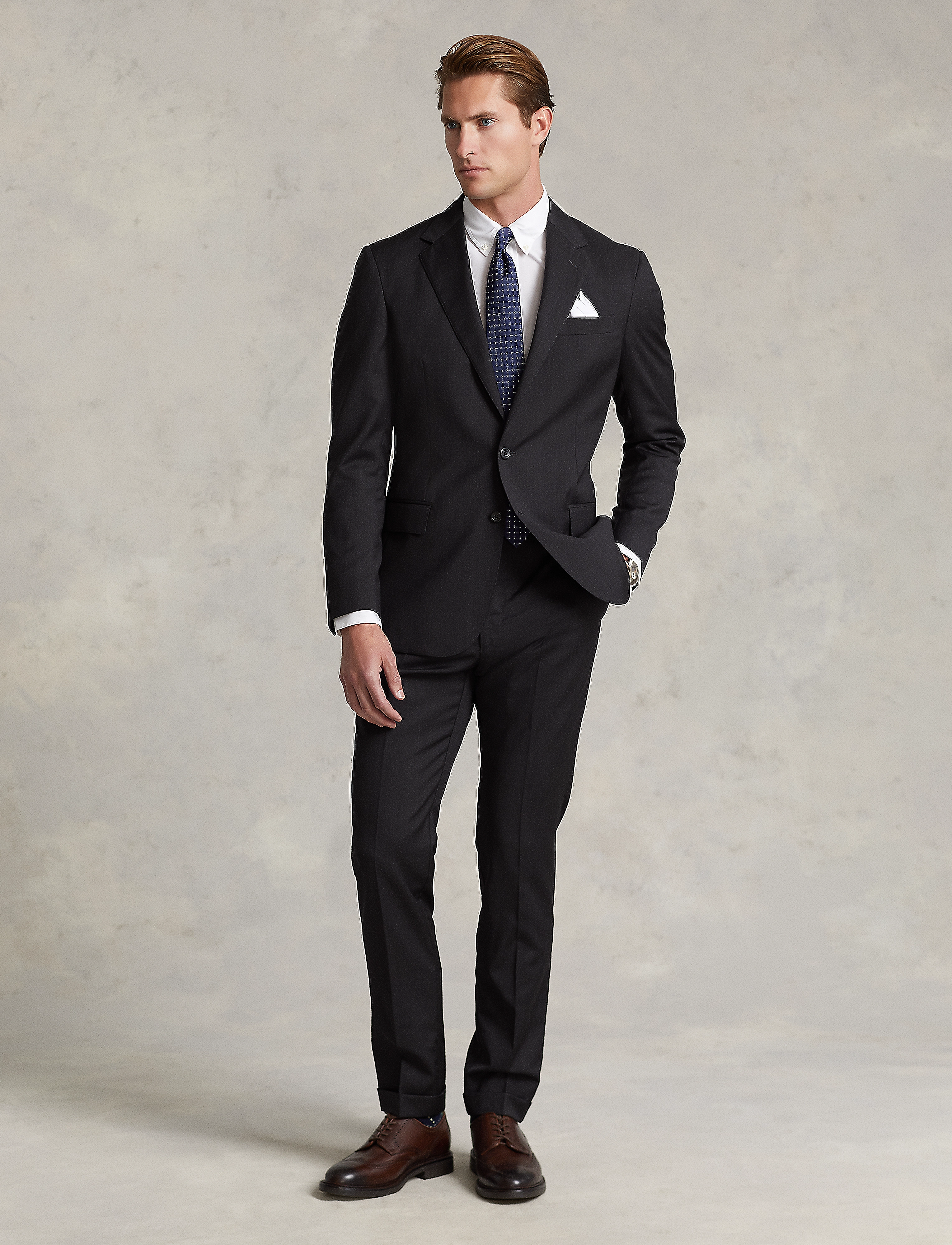Polo Ralph Lauren Polo Tailored Wool Twill Suit - Preppy - CHARCOAL / grey