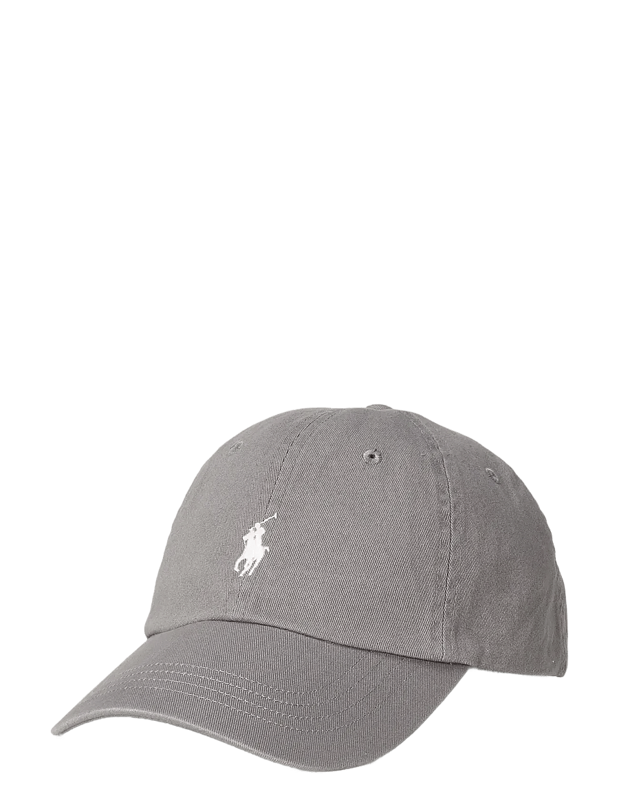 Polo Ralph Lauren - The Iconic Cotton Chino Ball Cap - mütsid ja nokkmütsid - perfect grey/whit - 0
