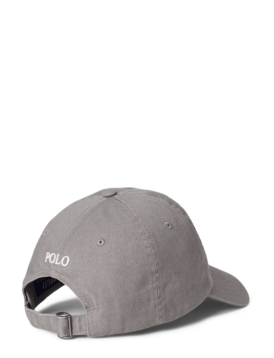 Polo Ralph Lauren - The Iconic Cotton Chino Ball Cap - mütsid ja nokkmütsid - perfect grey/whit - 1