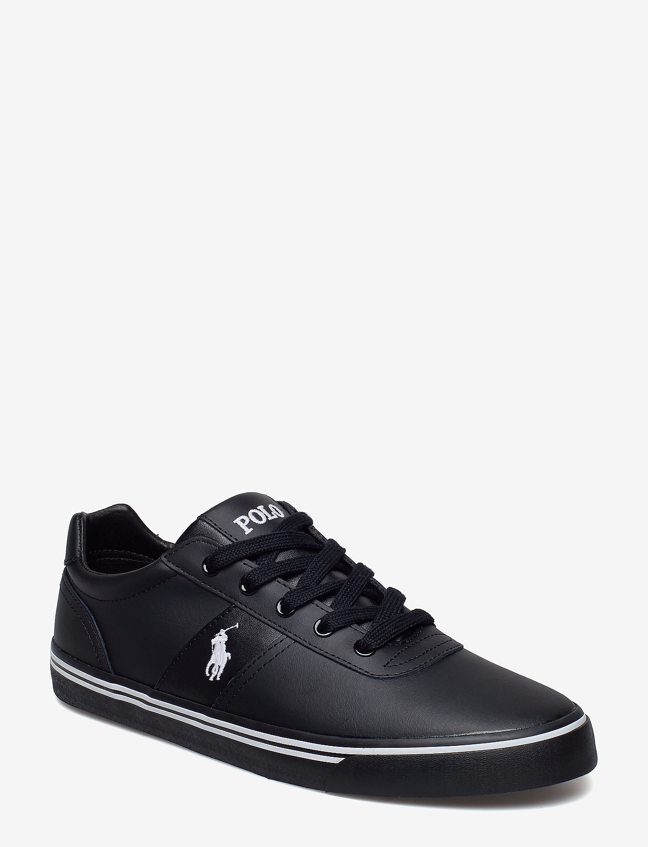 Polo Ralph Lauren - Hanford Leather Trainer - låga sneakers - black/black - 0