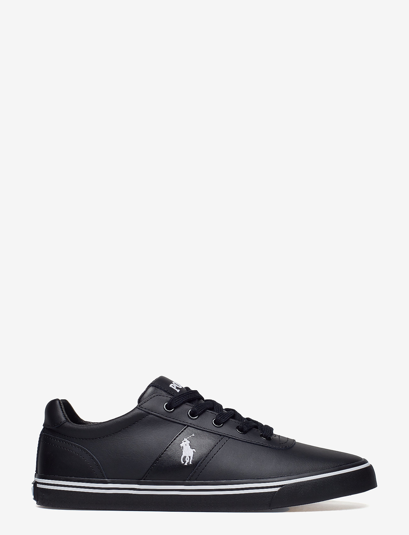 Polo Ralph Lauren - Hanford Leather Trainer - låga sneakers - black/black - 1
