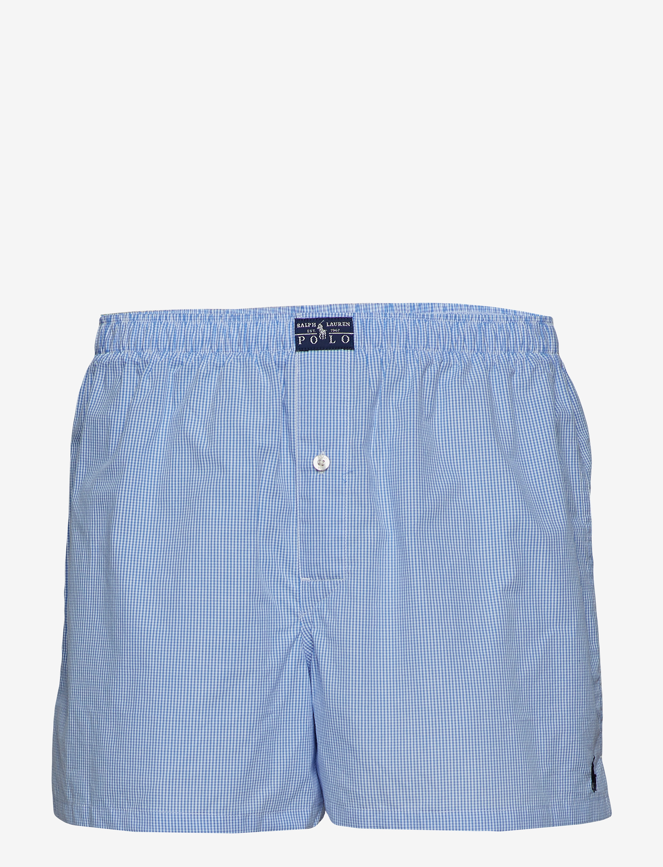 Windowpane Woven Boxer - LT BLUE MINI GI