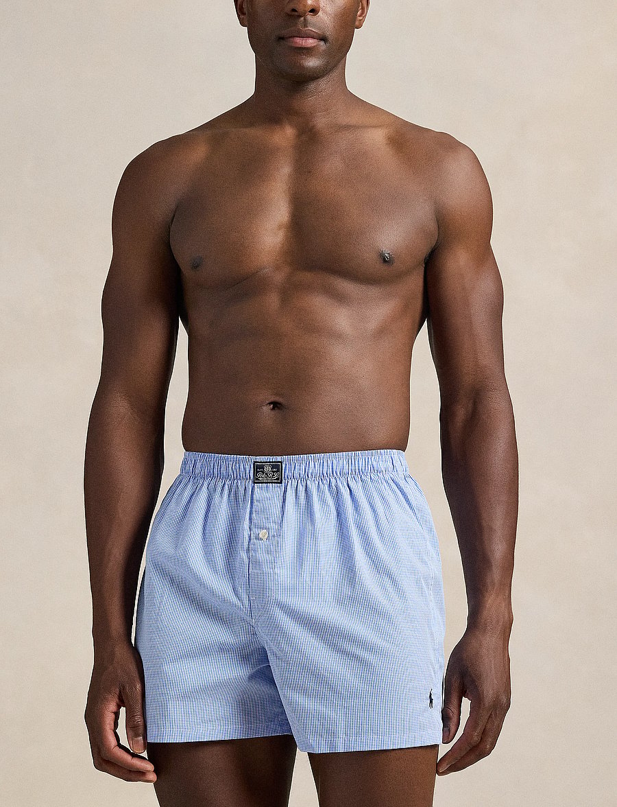 Polo Ralph Lauren - Windowpane Woven Boxer - boxershorts - lt blue mini gi - 0