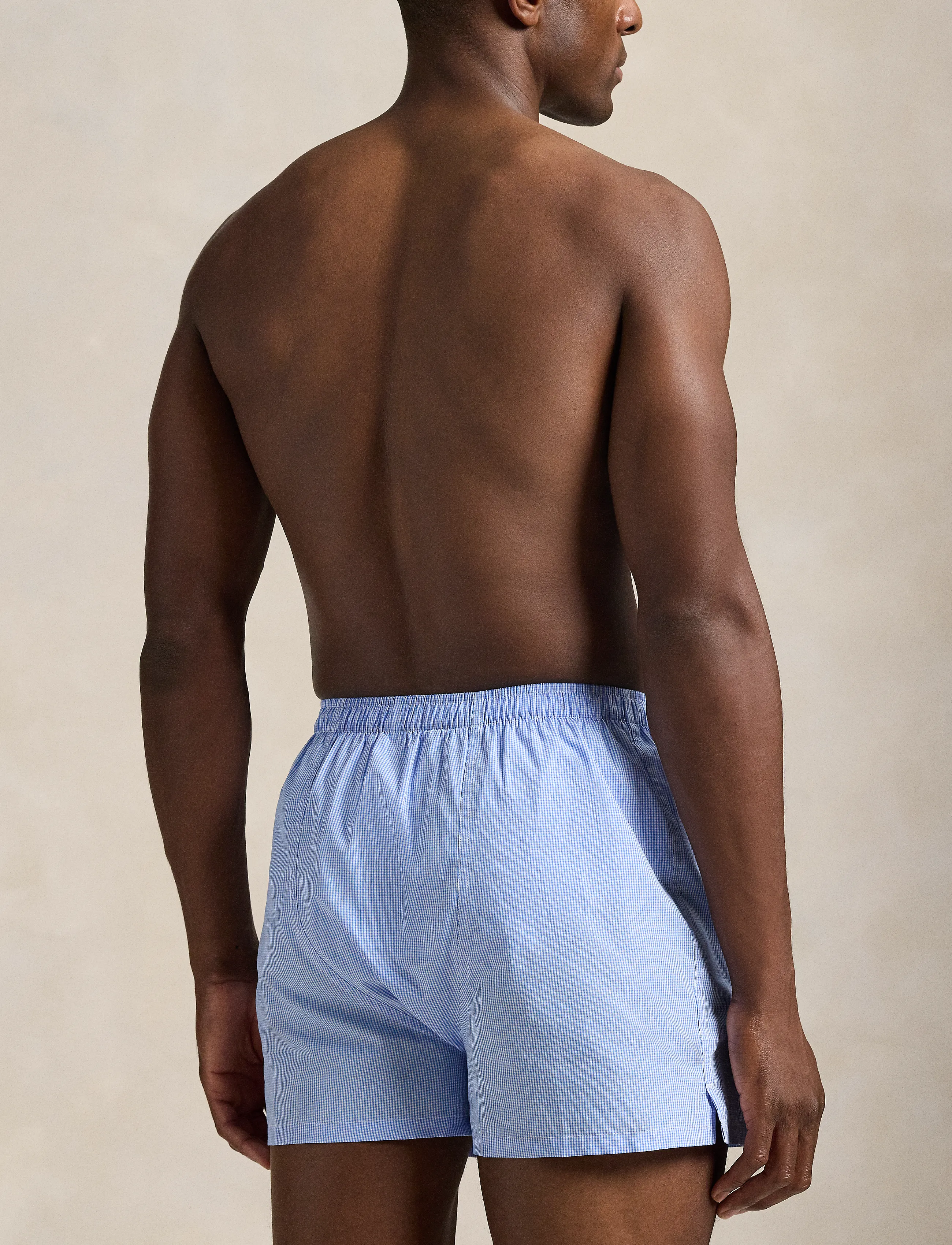 Polo Ralph Lauren - Windowpane Woven Boxer - boxer shorts - lt blue mini gi - 4