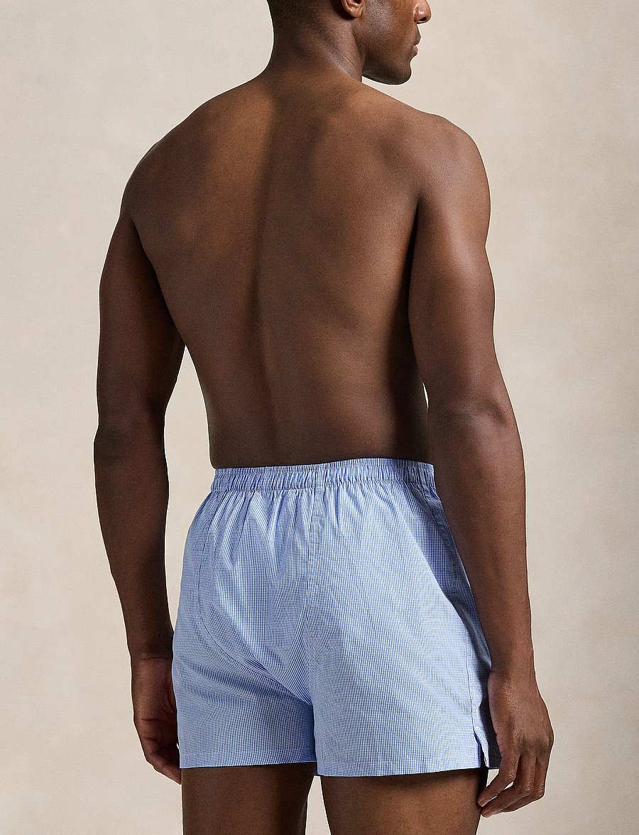 Polo Ralph Lauren - Windowpane Woven Boxer - boxershorts - lt blue mini gi - 4