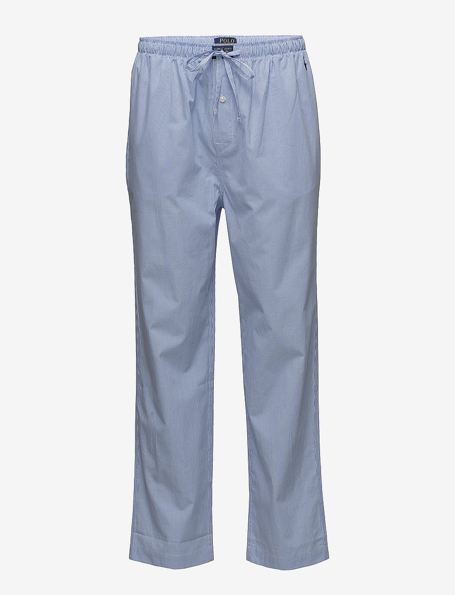 Polo Ralph Lauren - Gingham Cotton Sleep Pant - pižaminės kelnės - lt blue mini gi - 1