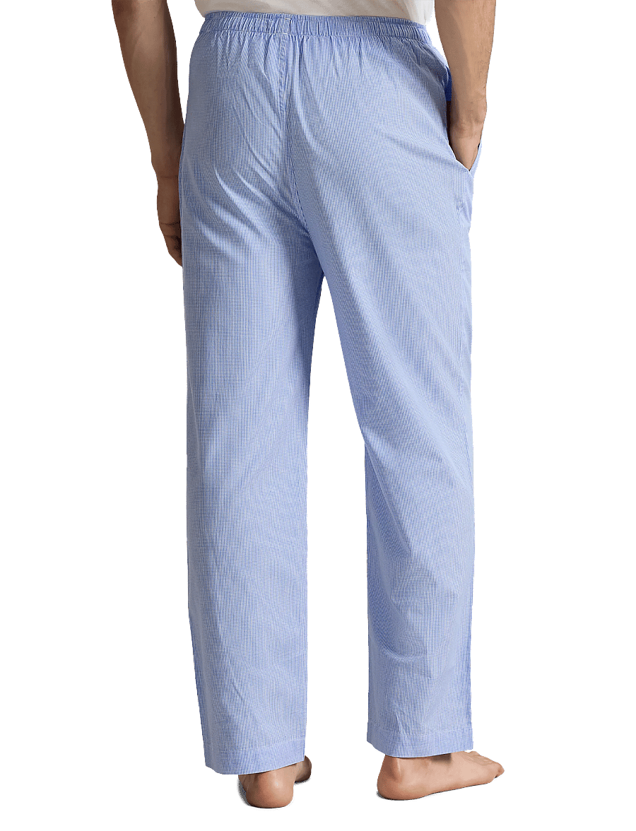 Polo Ralph Lauren - Gingham Cotton Sleep Pant - pižaminės kelnės - lt blue mini gi - 3