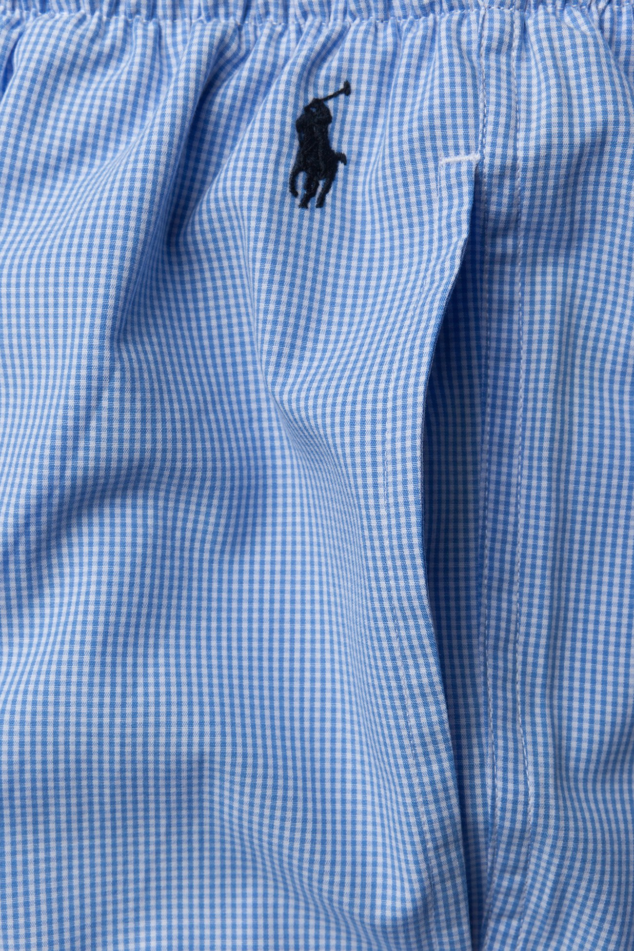 Polo Ralph Lauren - Gingham Cotton Sleep Pant - natbukser - lt blue mini gi - 3