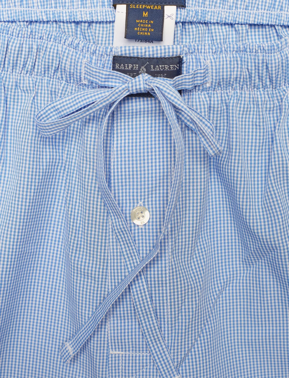 Polo Ralph Lauren - Gingham Poplin Long Sleep Set - pyjamasset - lt blue mini gi - 5