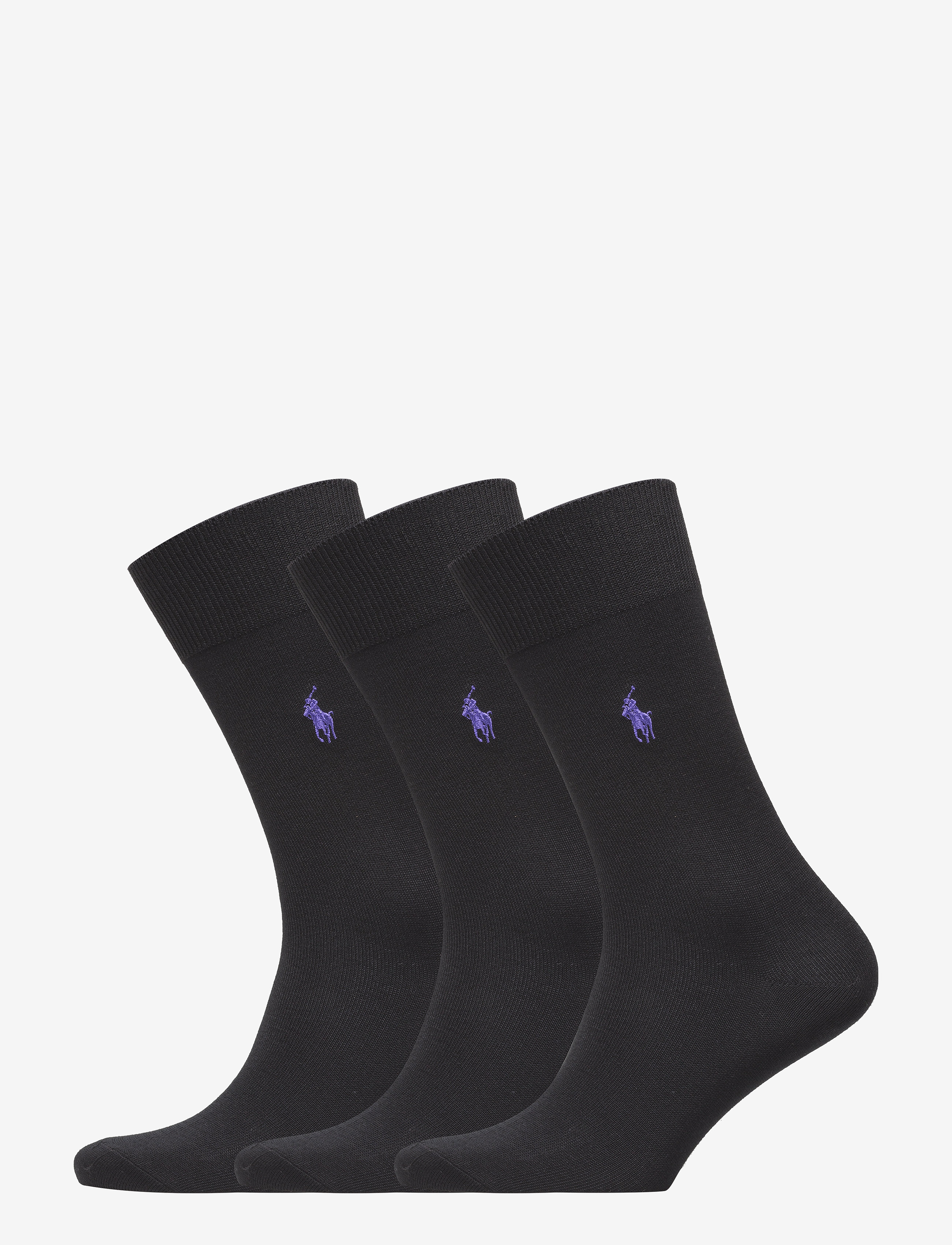 Polo Ralph Lauren Trouser Sock 3-Pack, 39-42, Socks, Schwarz - Regular Männerswear