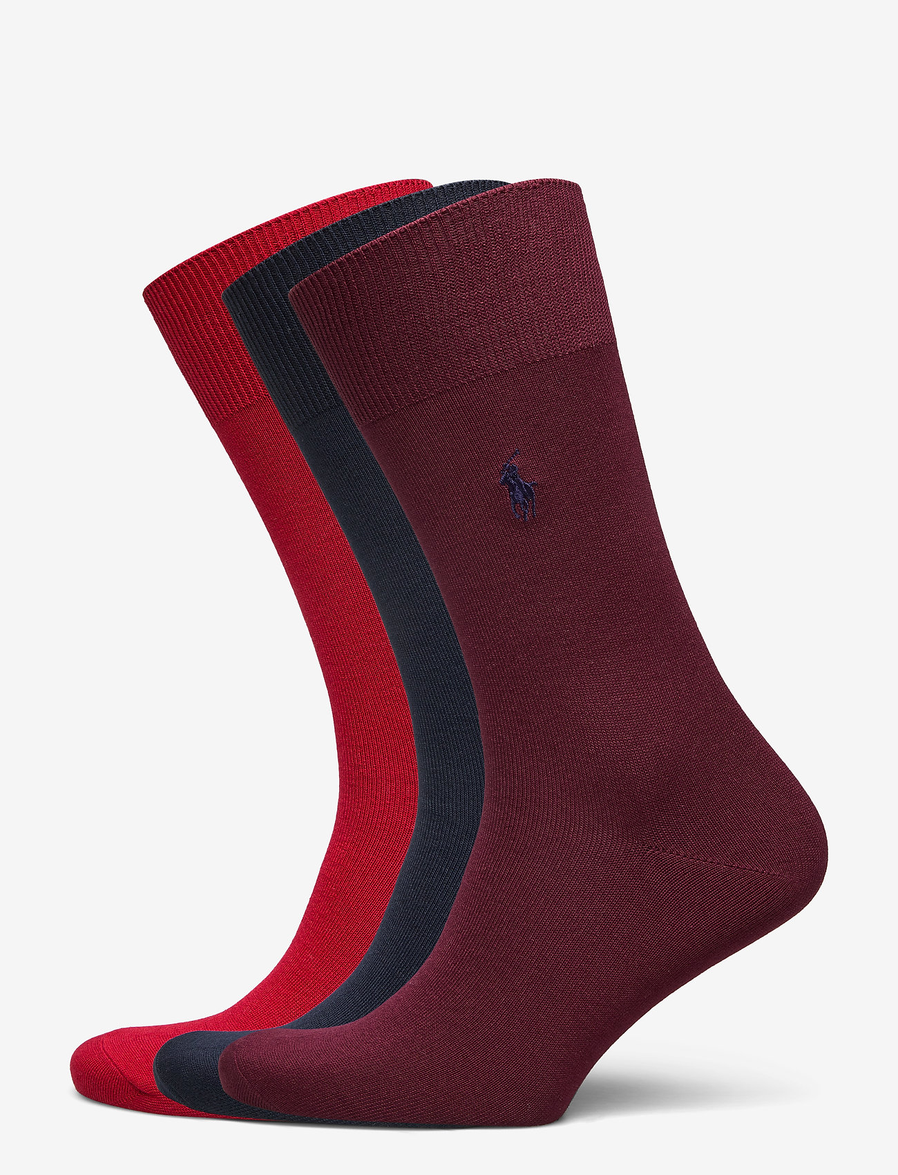 Polo Ralph Lauren - Trouser Sock 3-Pack - rd/nvy/red - 0
