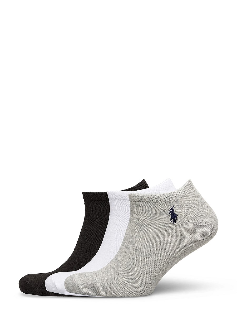 Polo Ralph Lauren - Low-Cut Sock 3-Pack - sukat monipakkauksessa - black/grey/white - 0