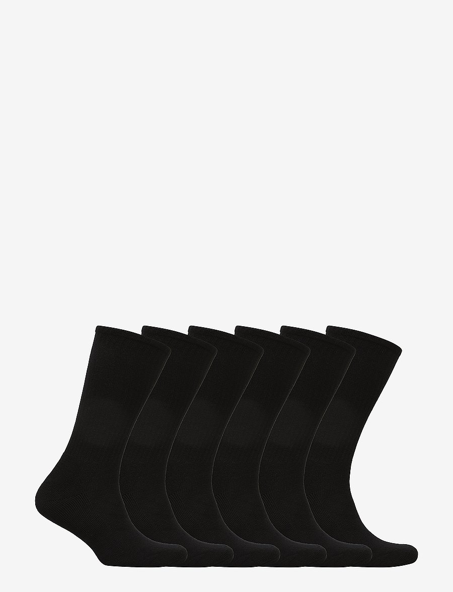 Polo Ralph Lauren - Cotton-Blend Crew Sock 6-Pack - chaussettes crew - black - 1
