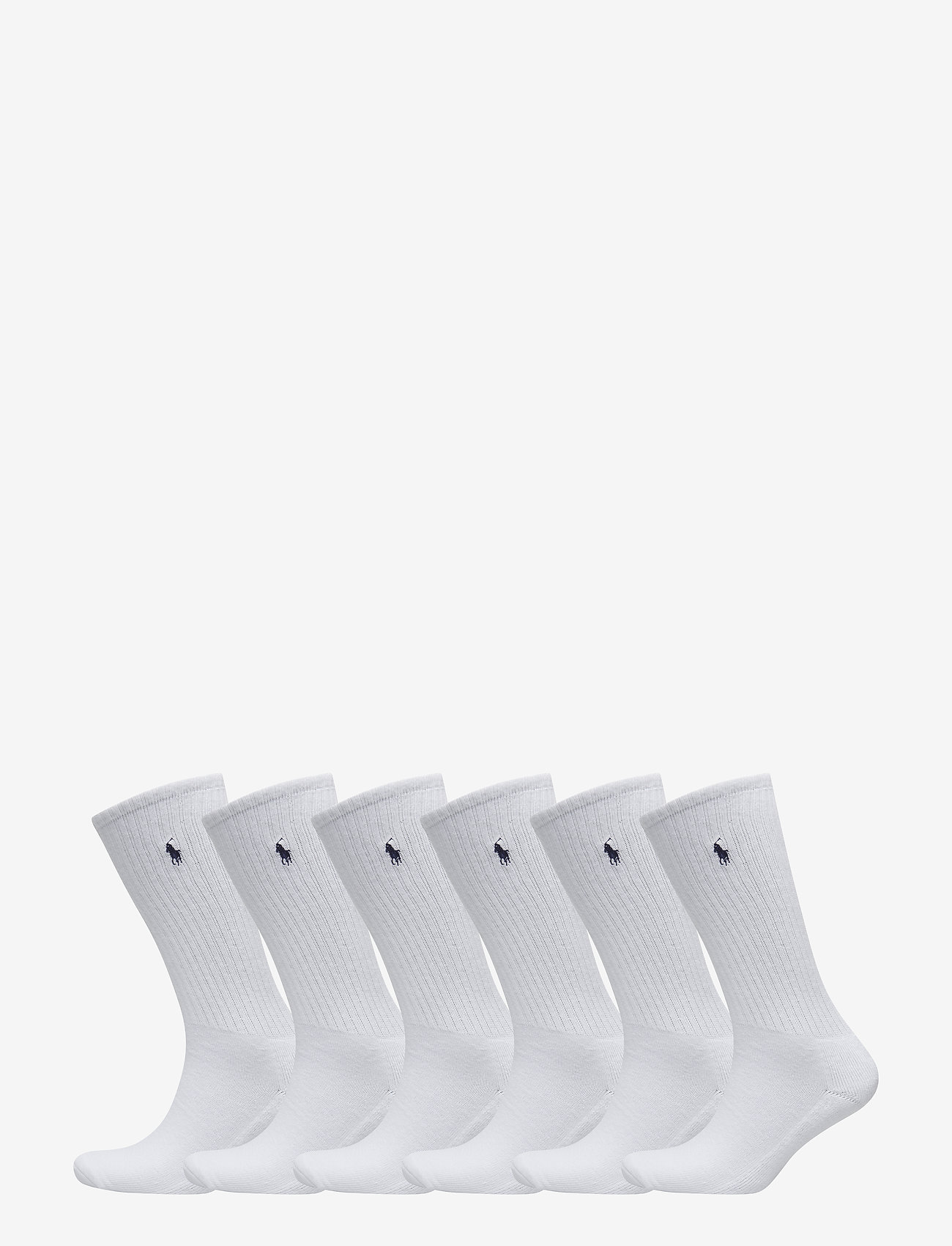 Polo Ralph Lauren - Cotton-Blend Sock 6-Pack - klassikalised sokid - white - 0