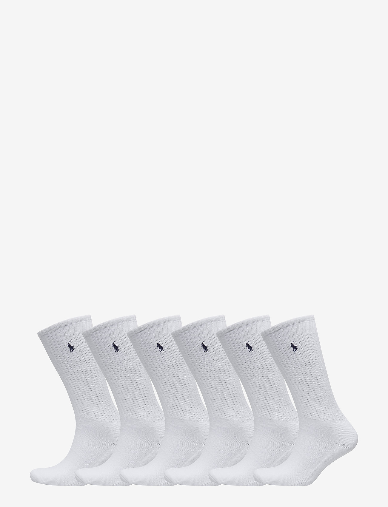 Polo Ralph Lauren Underwear - Cotton-Blend Sock 6-Pack - Įprasto ilgio kojinės - white - 0