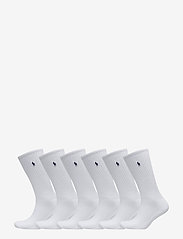 Cotton-Blend Sock 6-Pack - WHITE