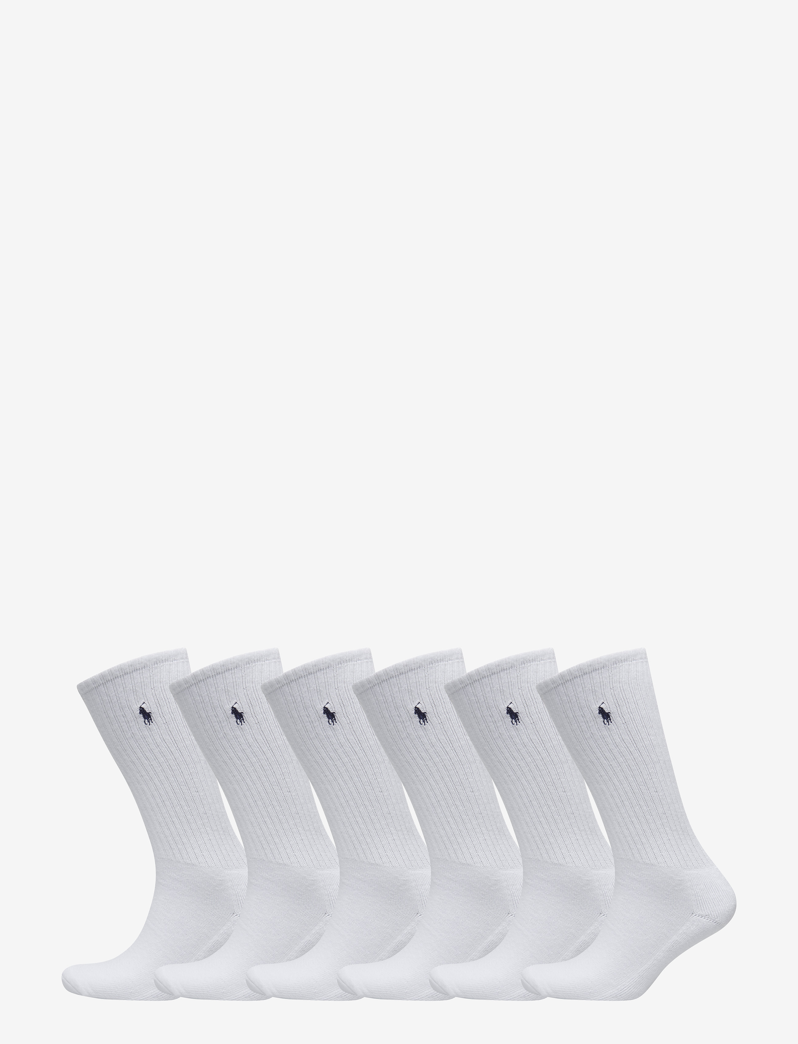 Polo Ralph Lauren Cotton-Blend Sock 6-Pack - Marki A-Z - WHITE / white
