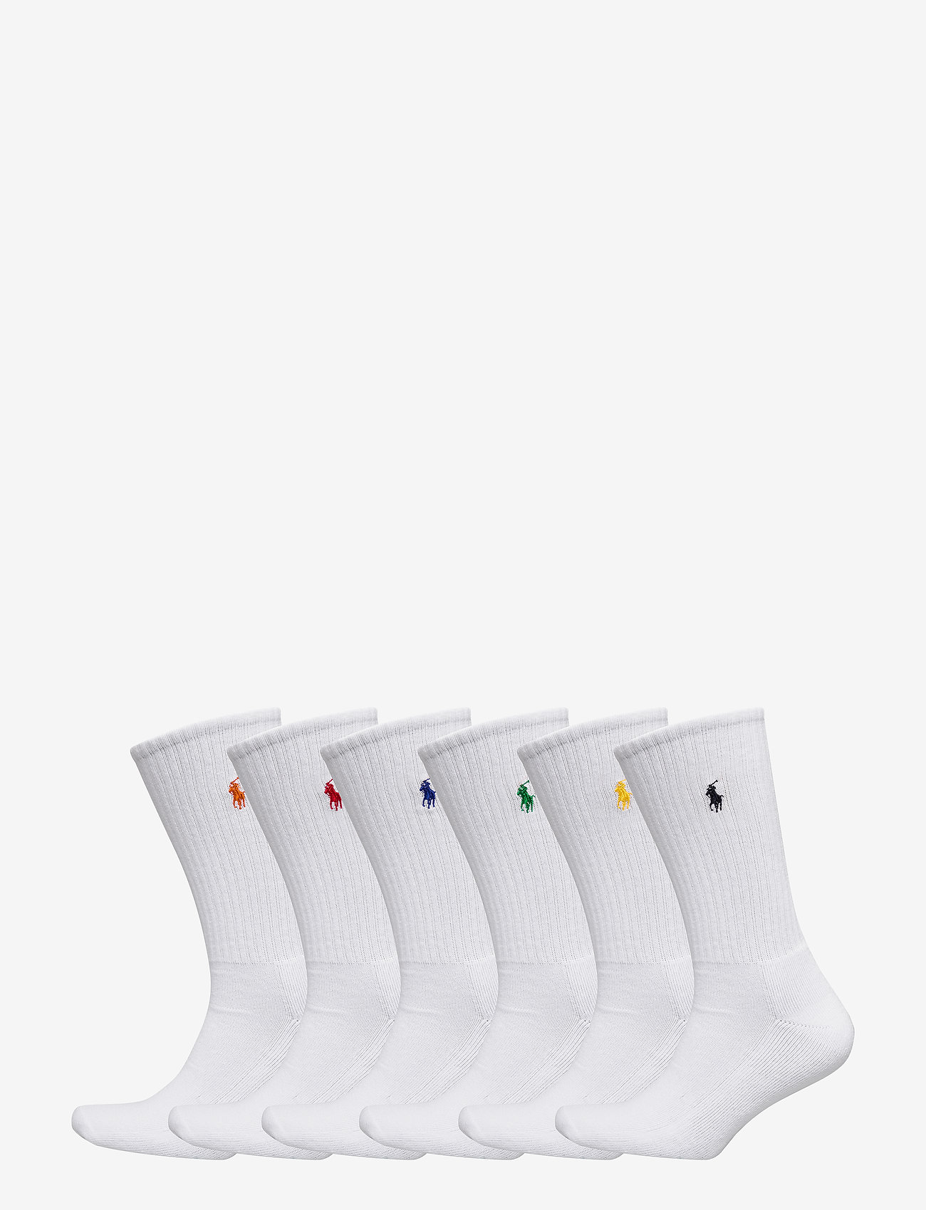 Polo Ralph Lauren Underwear - Cotton-Blend Crew Sock 6-Pack - multipack socks - white colored pp - 0