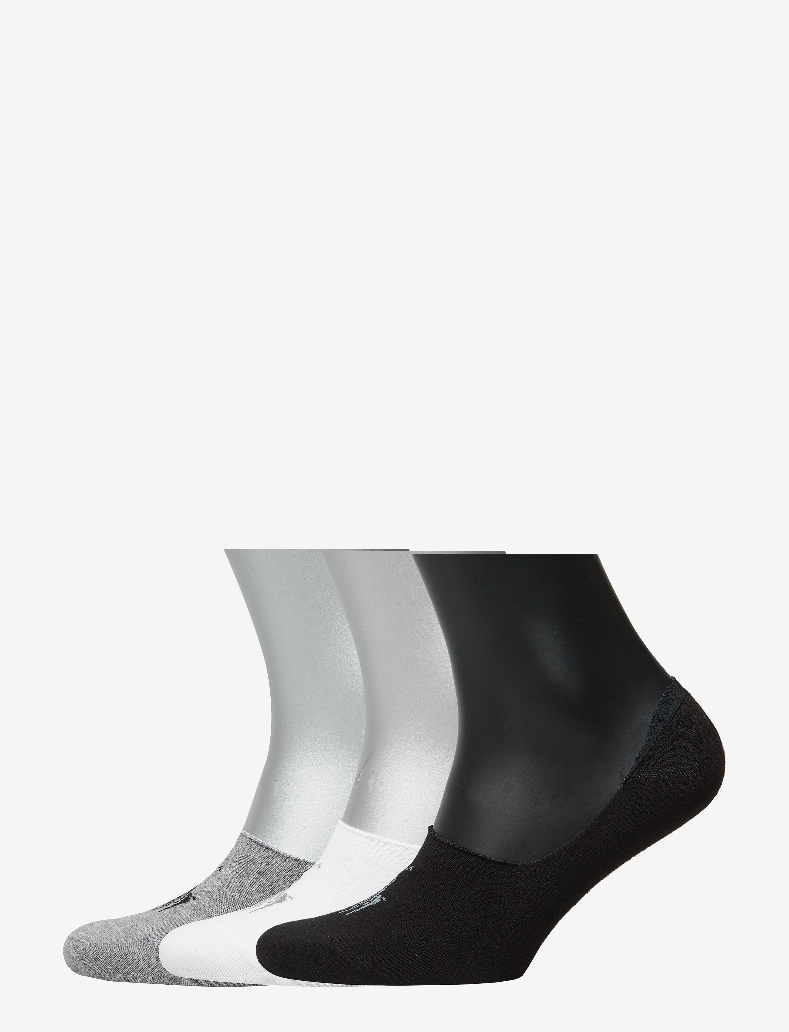 Polo Ralph Lauren Big Pony Liner Sock 3-Pack, Mænd, Liner Sokker, Hvid, Str: ONE SIZE