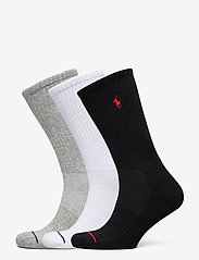 Athletic Crew Sock 3-Pack - BLACK / WHITE / G