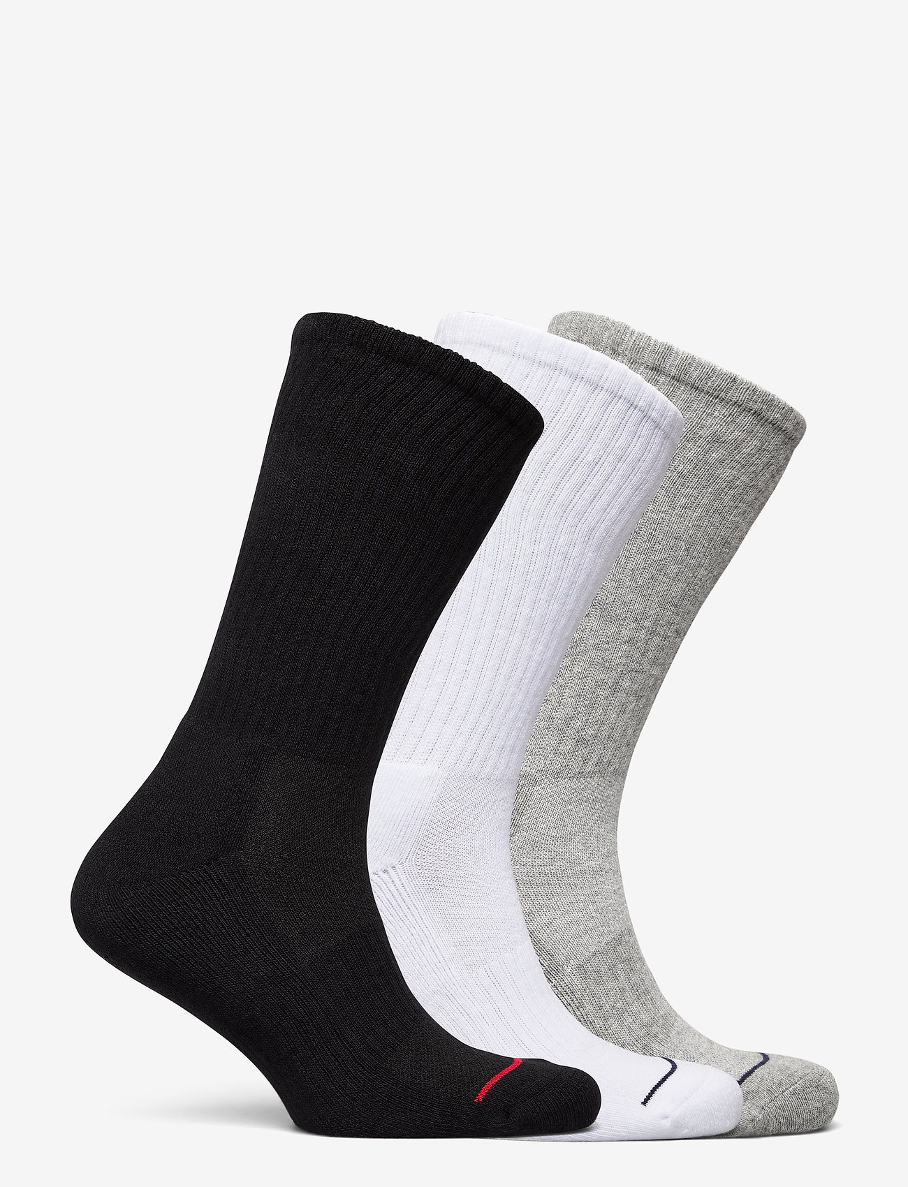 Polo Ralph Lauren - Athletic Crew Sock 3-Pack - black / white / g - 1