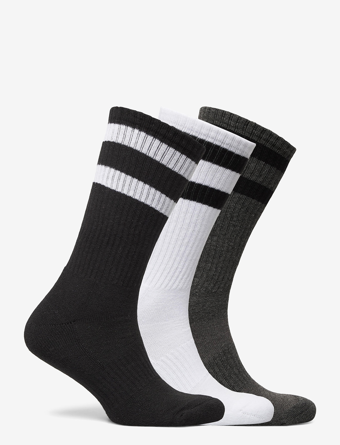 Polo Ralph Lauren - Athletic Crew Sock 3-pack - blk/htrh gr/white - 1