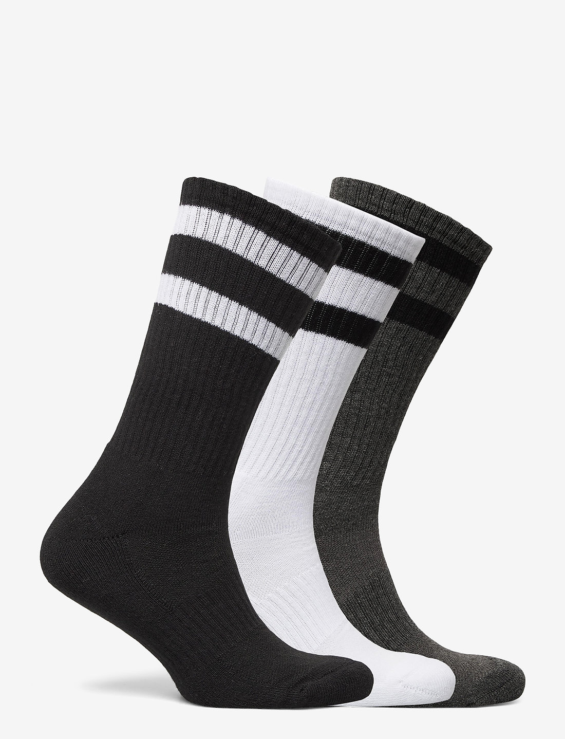 Polo Ralph Lauren - Athletic Crew Sock 3-pack - crew-socken - blk/htrh gr/white - 1